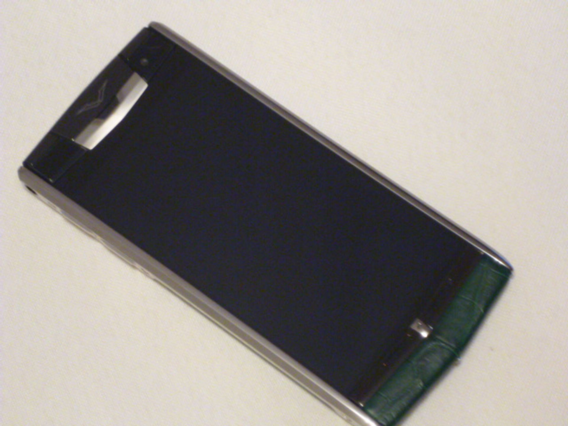 Vertu Signature Touch Phone, Green Alligator, S/N EMX-006317. Comes with Sales Pack, Charging