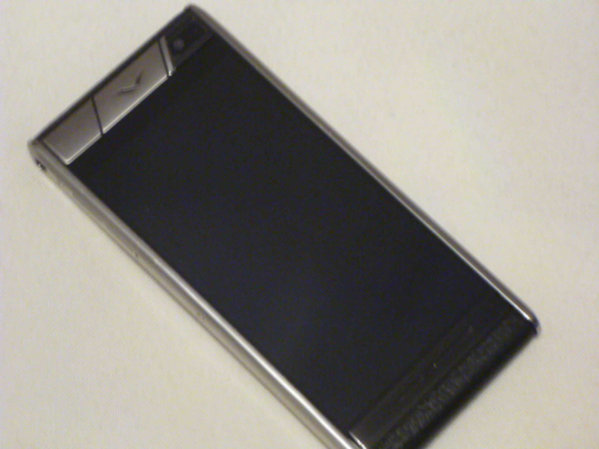 Vertu Aster Touch Phone, Black Leather, Demonstrator. S/N 1-001093. Comes with Sales Pack & Charging