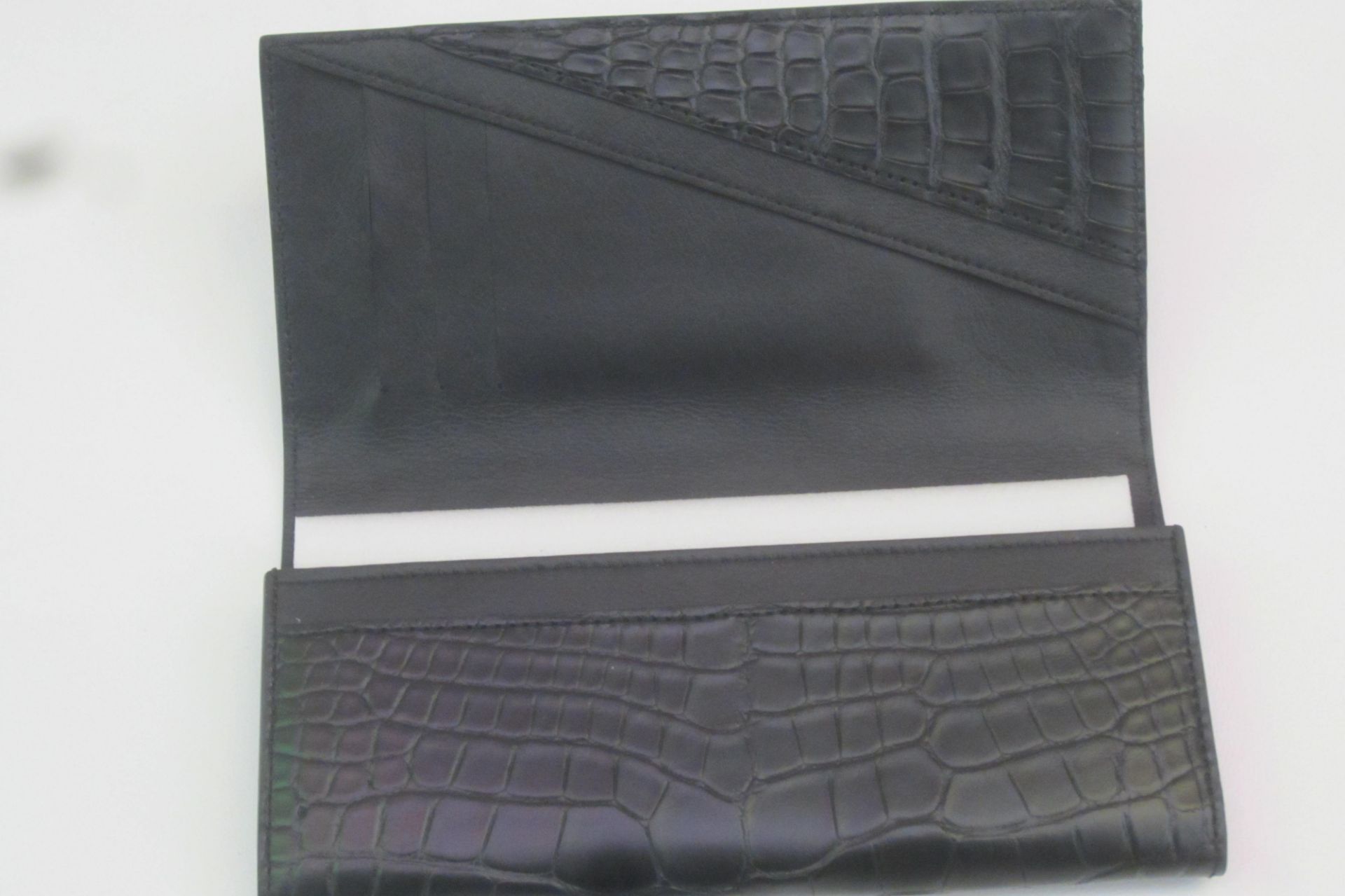 Vertu Titan Jet Black Alligator Purse Style Pouch. RRP £2300. New/Boxed. - CITES: This Lot - Image 2 of 2