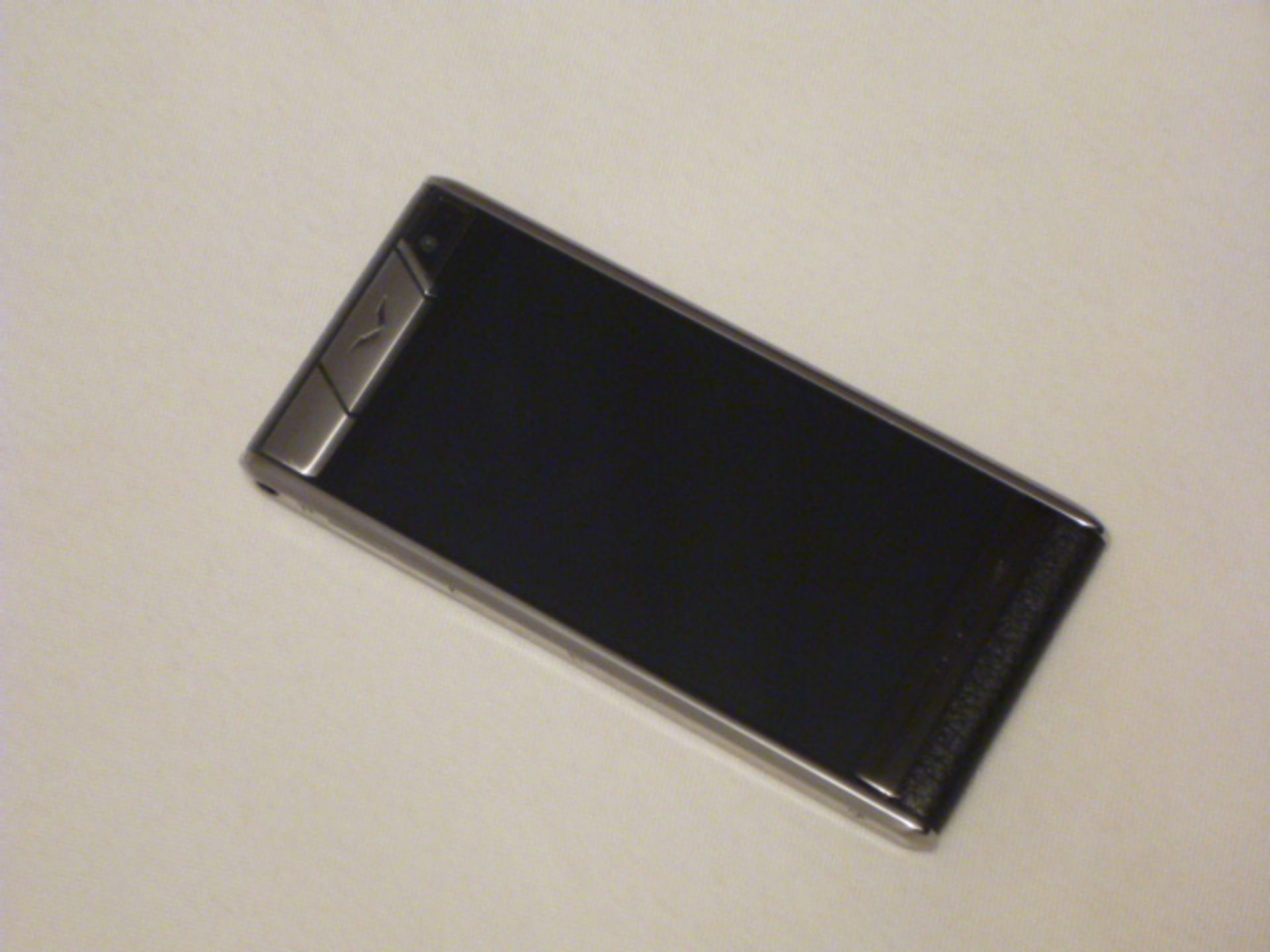 Vertu Aster Touch Phone, Black Leather. Demonstrator, S/N I-001099. Comes with Matching Leather