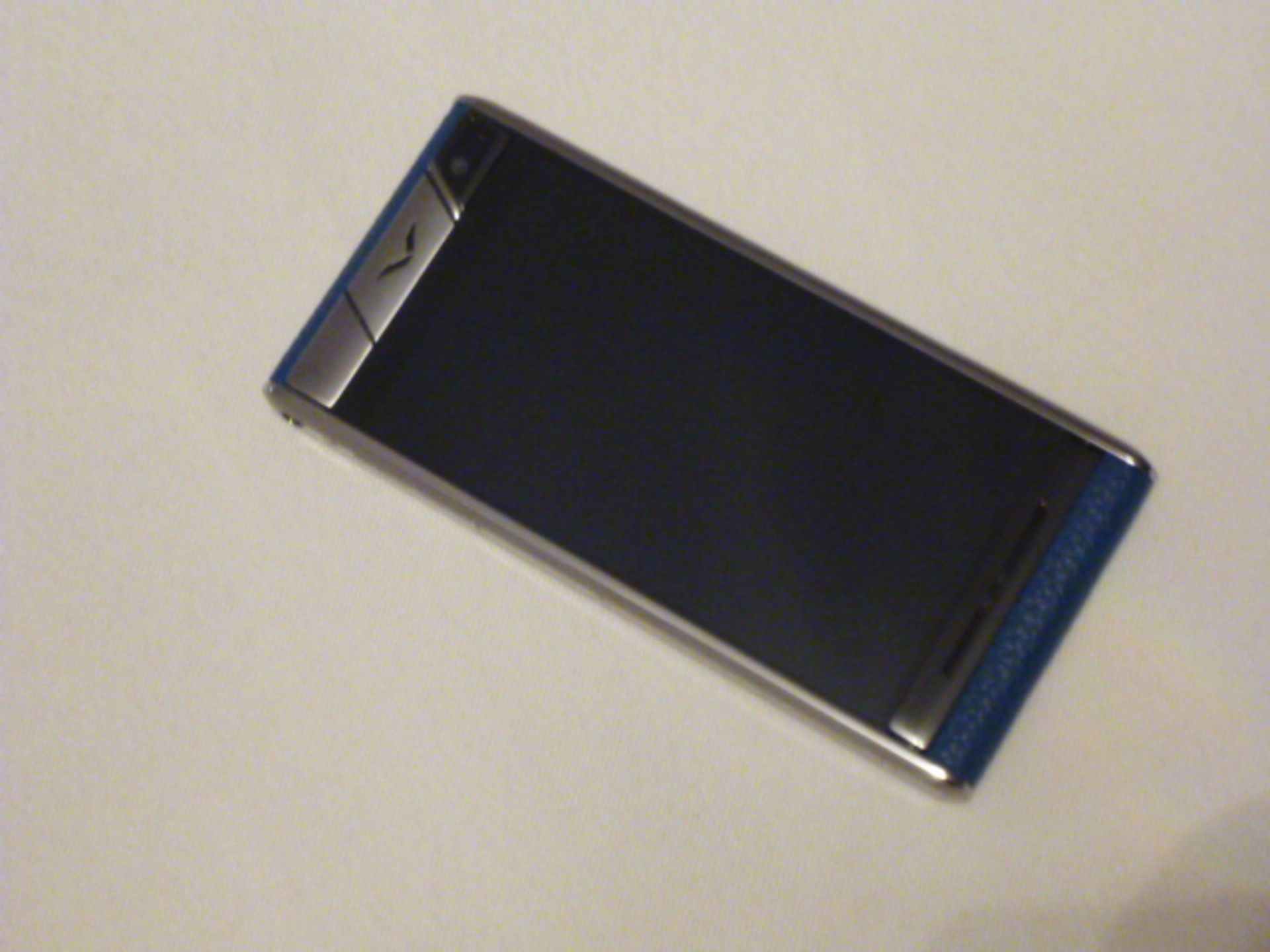 Vertu Aster Touch Phone, Blue Leather. Demonstrator, S/N I-005602 . Comes with Matching Leather