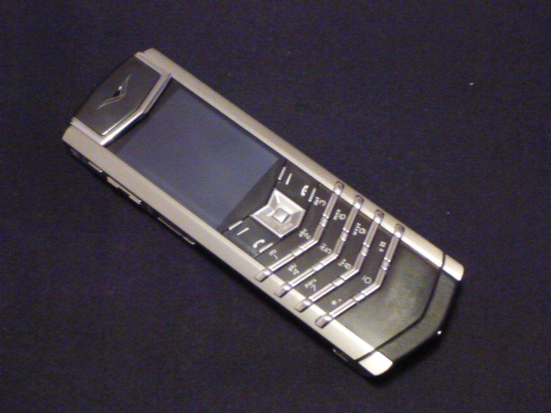 Vertu Signature S Phone (Cinderella Version) Stainless Steel with Ceramic Pillow & Keypad with Black