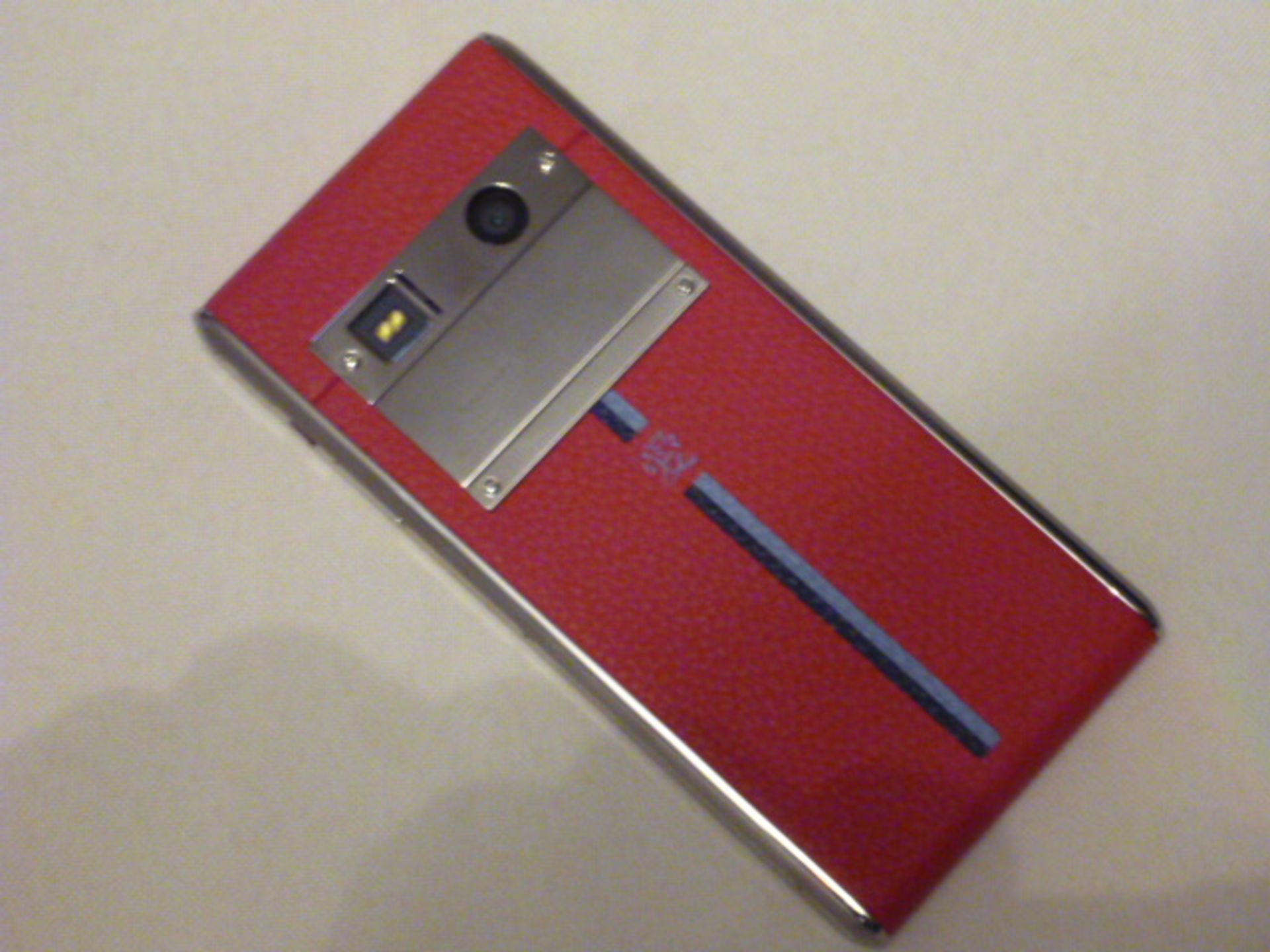 Vertu Aster Touch Phone, Pink Leather. Demonstrator, S/N I-005601. Comes with Matching Leather - Image 2 of 4