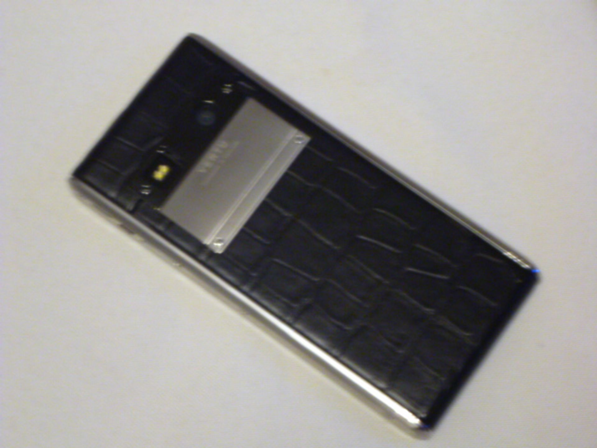 Vertu Aster Touch Phone, Black Alligator with Clear & Black Diamond Inserts. S/N IT-002671. Comes - Image 2 of 3