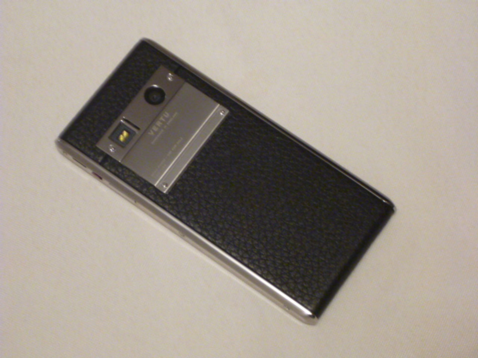 Vertu Aster Touch Phone, Black Leather. Demonstrator, S/N I-001099. Comes with Matching Leather - Image 2 of 3