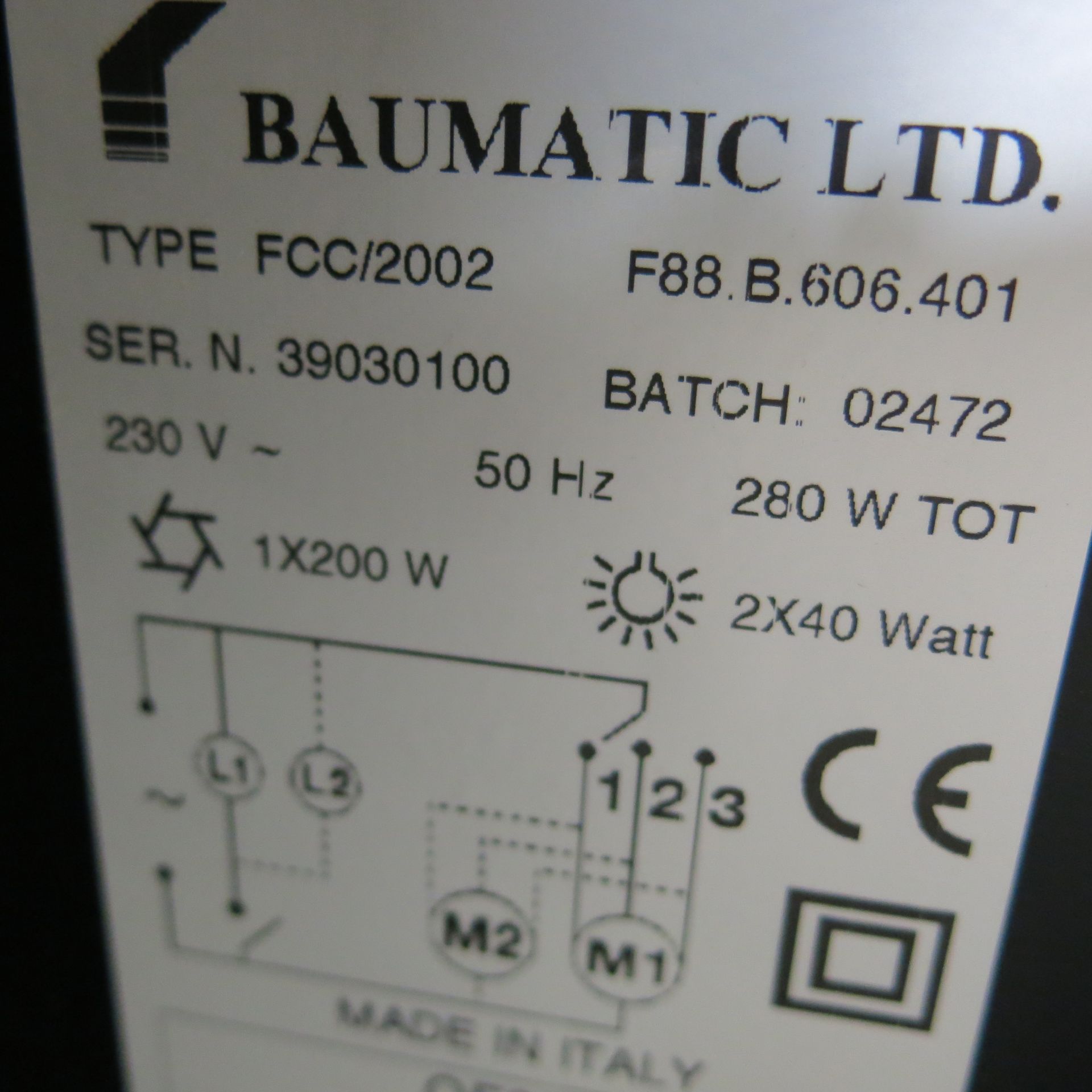 Baumatic 60cm Black Extractor Cooker Hood, Model FCC/2002. Damage to Filters, Ex Display/As Viewed. - Image 5 of 5