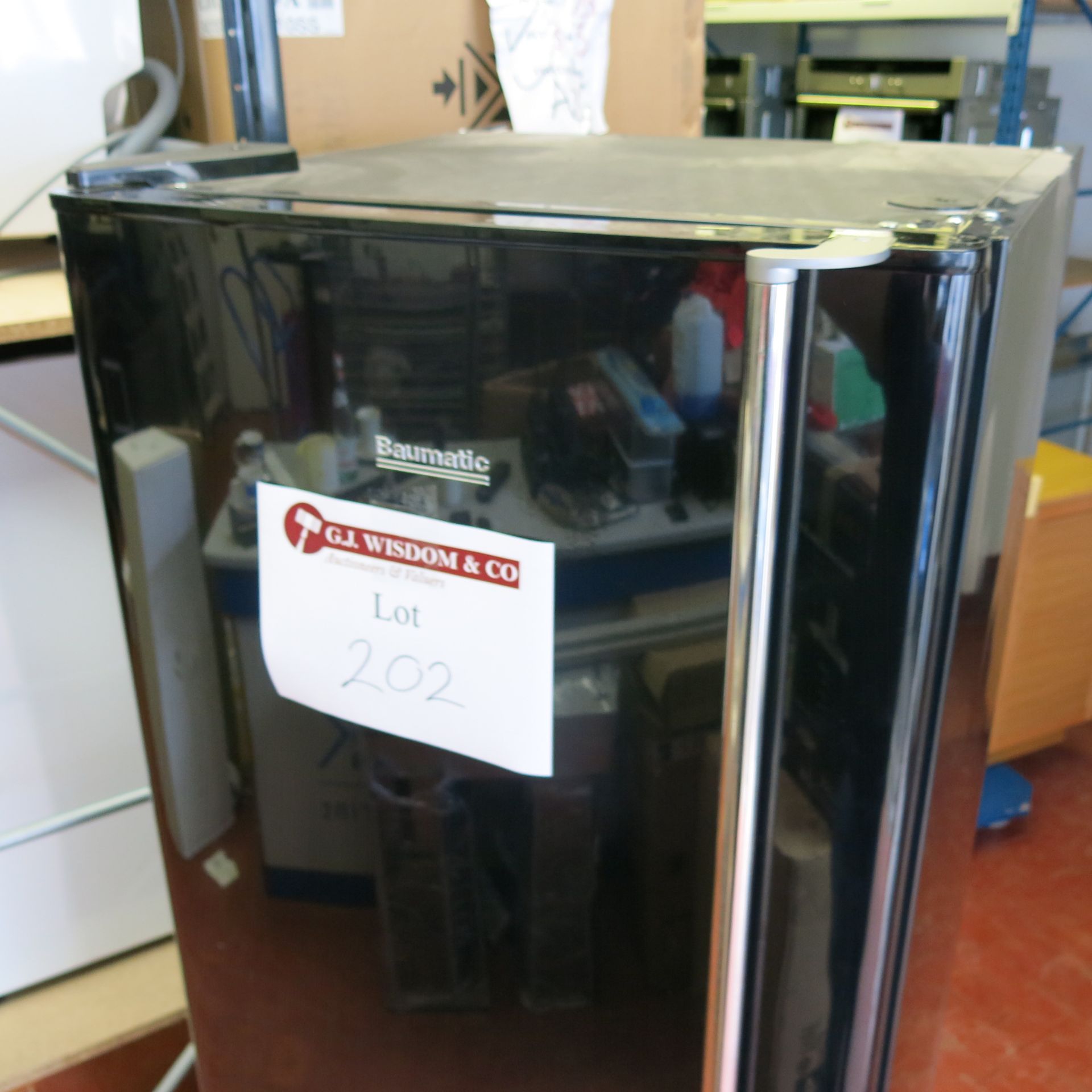 Baumatic Fridge/Freezer In Black, Model BF340BL. Size (H) 175cm. Comes with Instruction Manual. Ex - Image 2 of 6