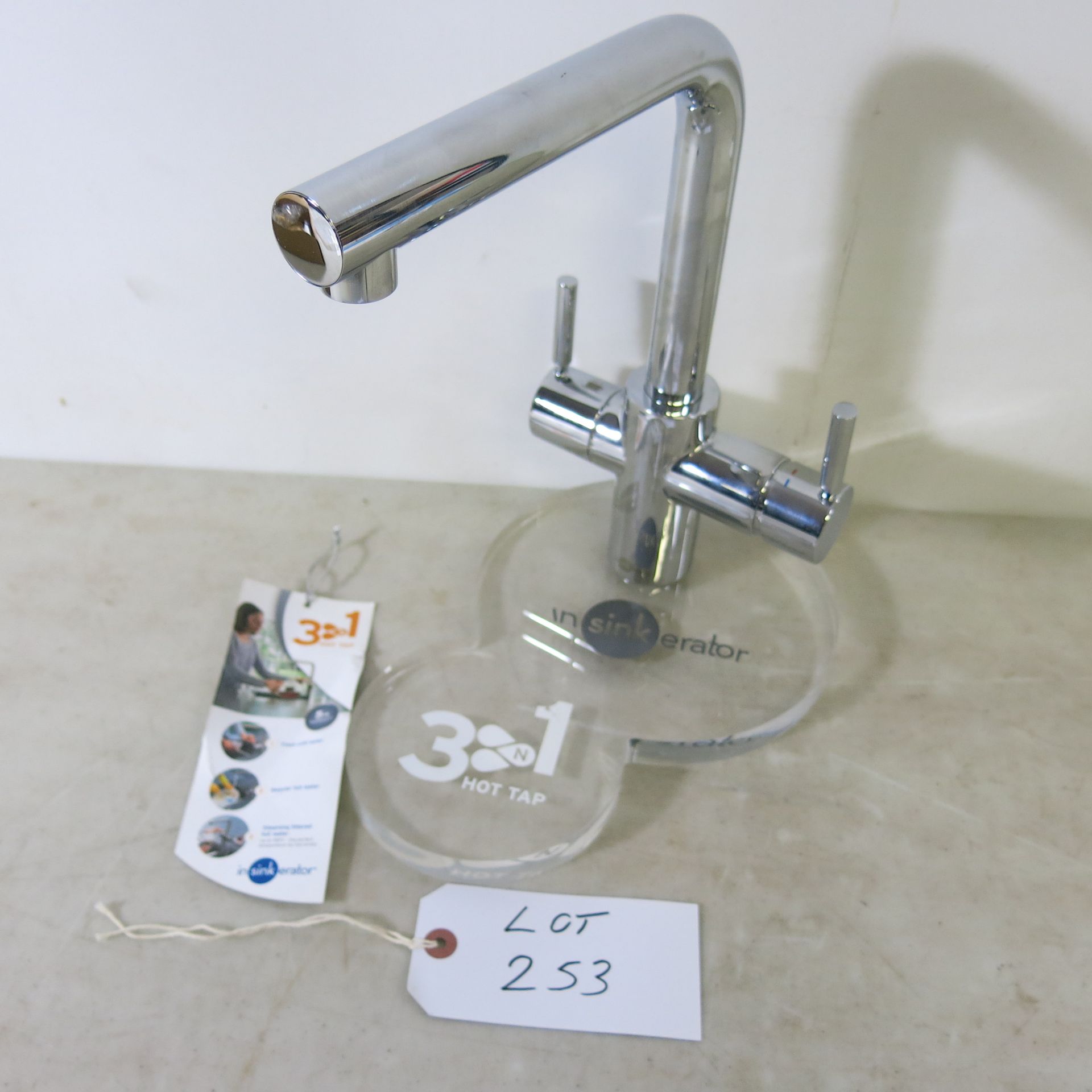 Insinkerator Double Lever 3 In 1 Hot Tap. Ex Display/As Viewed.