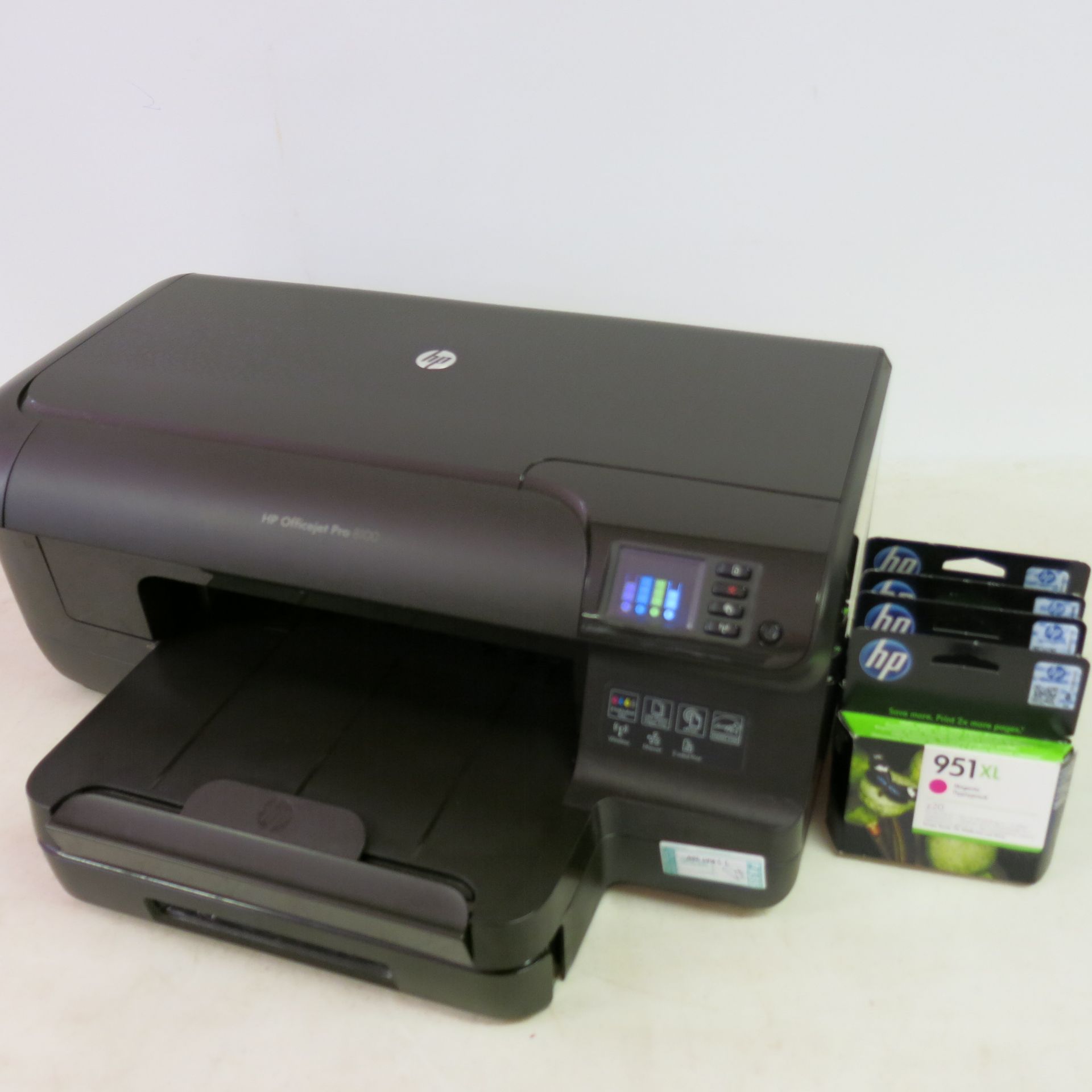 HP OfficeJet Pro 8100 with Power Supply. Comes with Complete Set of Ink Cartridges - Image 3 of 3