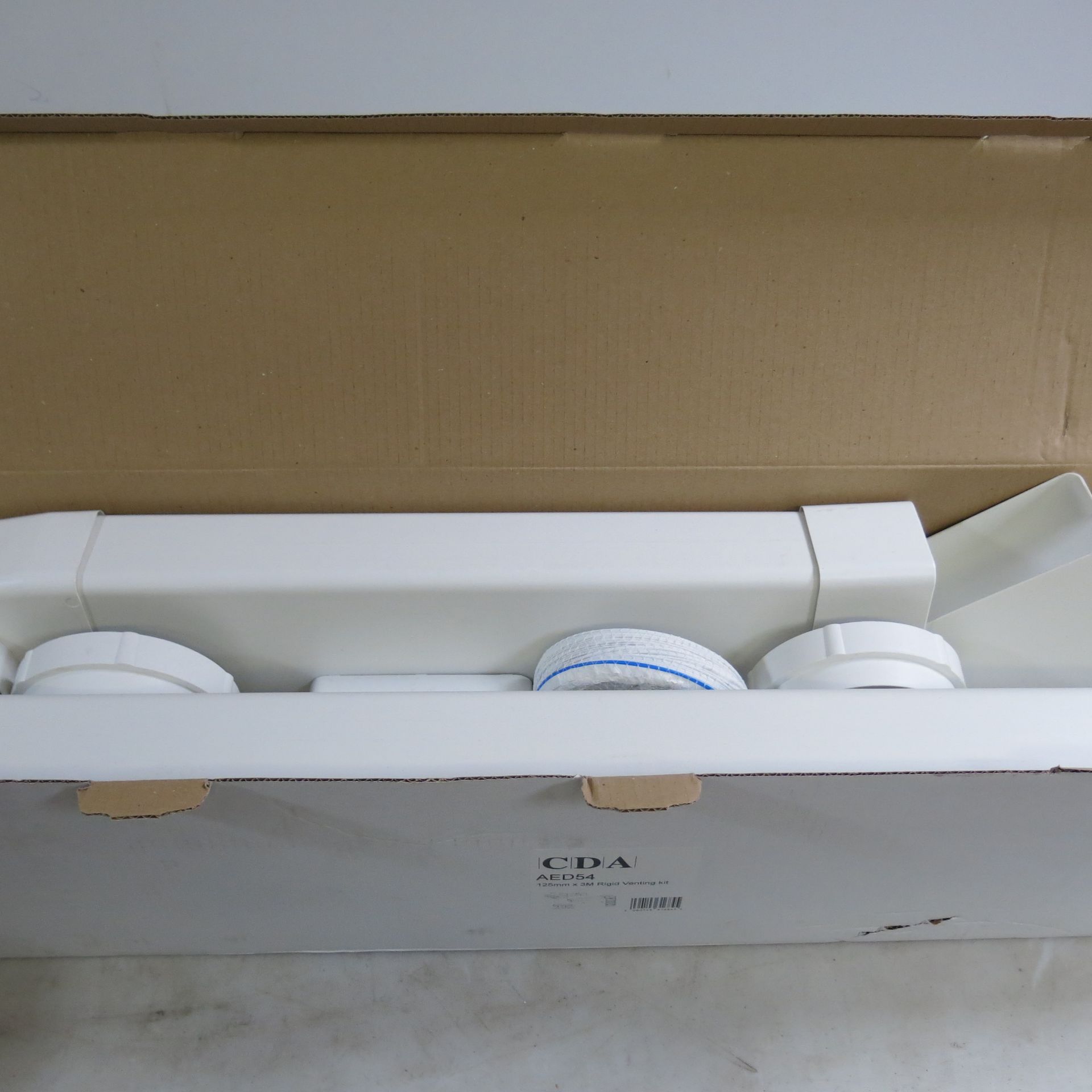 CDA 125mm x 3m Rigid Venting Kit, Model AED54. Boxed As New. - Image 3 of 3