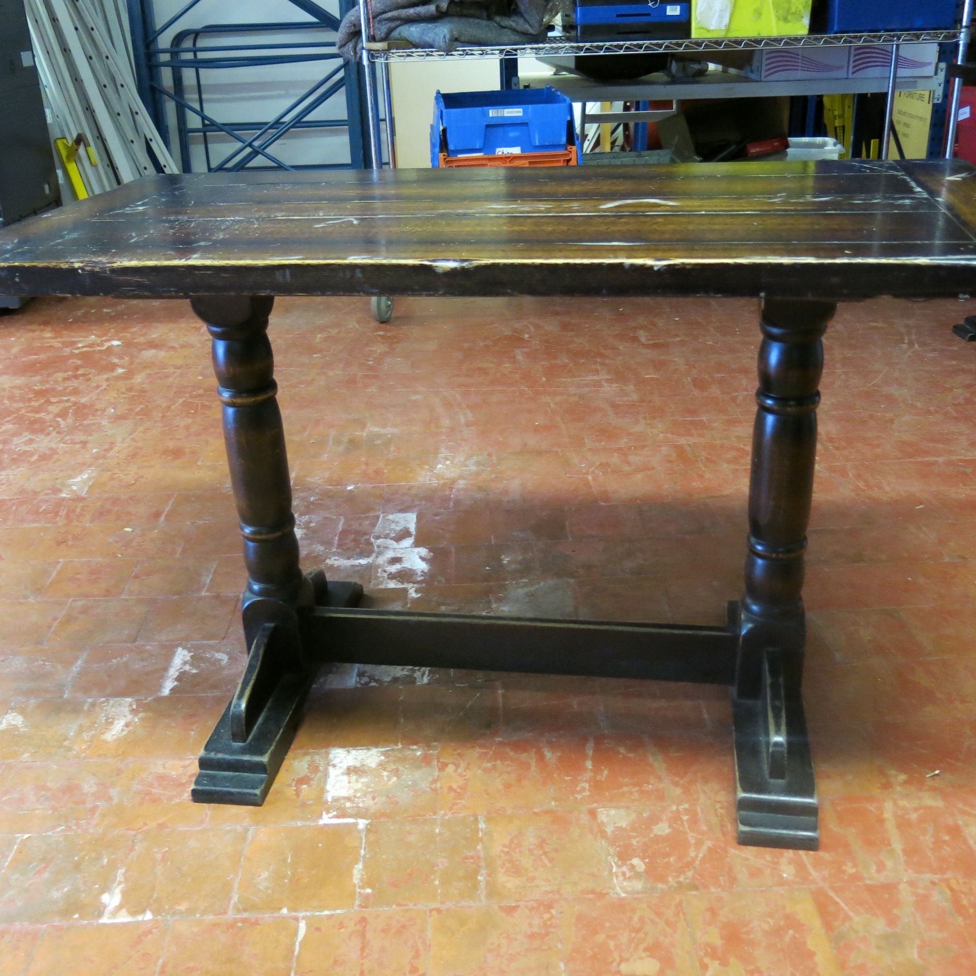 4 x Oak Pub Style Refectory Tables. Size (H) 75cm x (W) 122cm x (D) 60cm. - Image 3 of 4