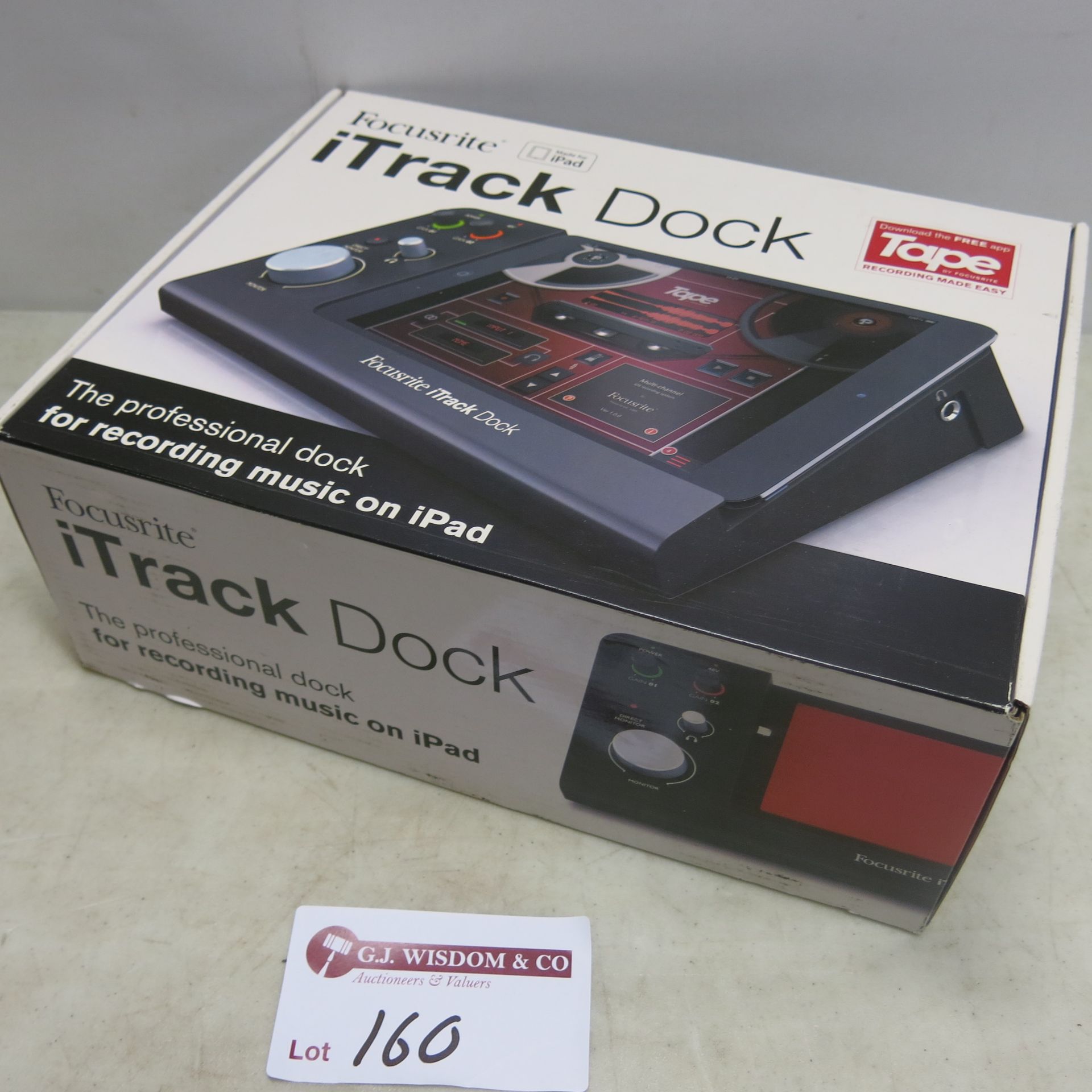 Focusrite Itrack Dock, Professional Dock for Recording Music on iPad, New/Boxed