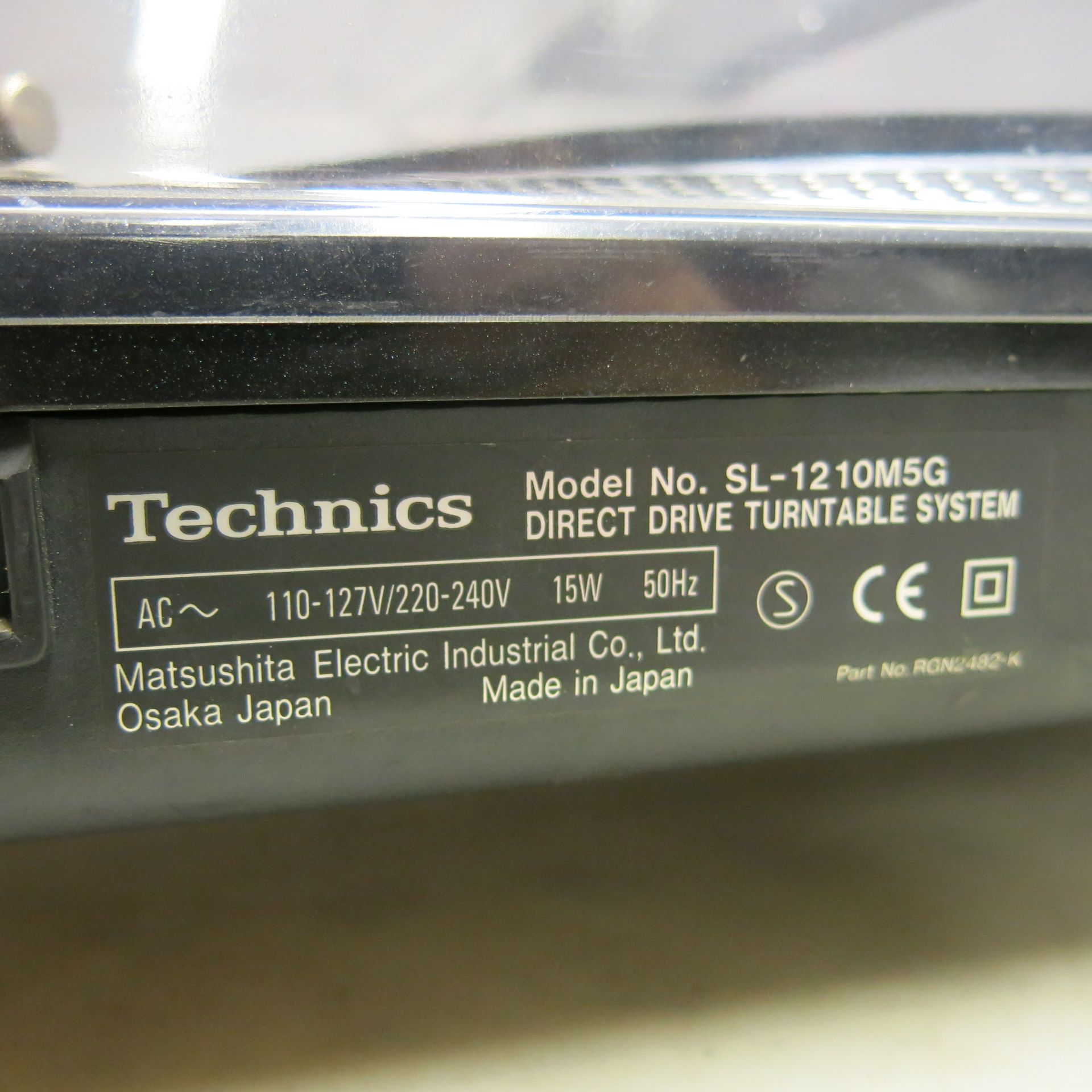 Technics Quartz Direct Drive Turntable System, Model SL-1210MSG, Ex Display - Image 5 of 5