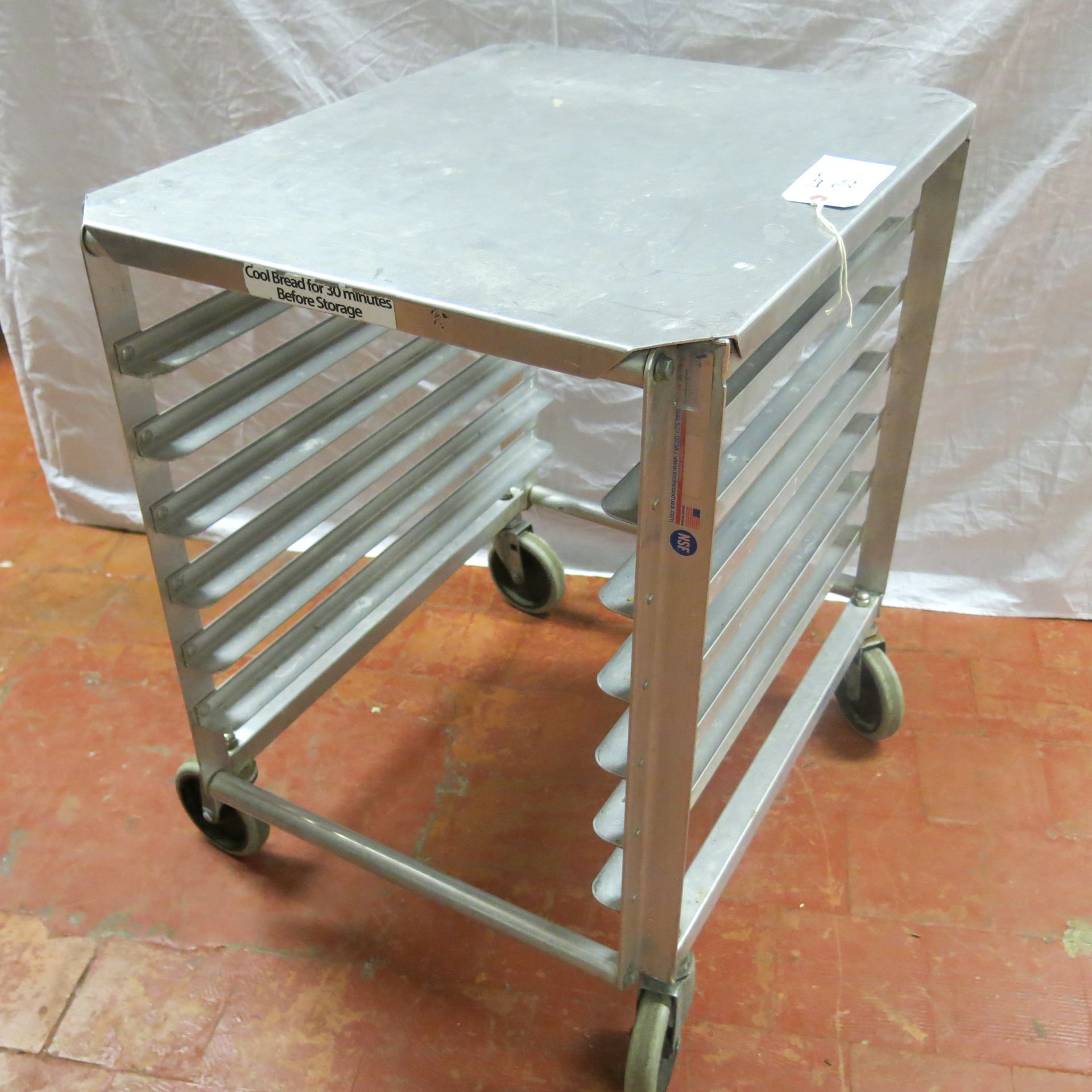 Lockwood 6 Shelf Aluminium Mobile Rack. Size H75cm x W68cm x D54cm - Image 2 of 4