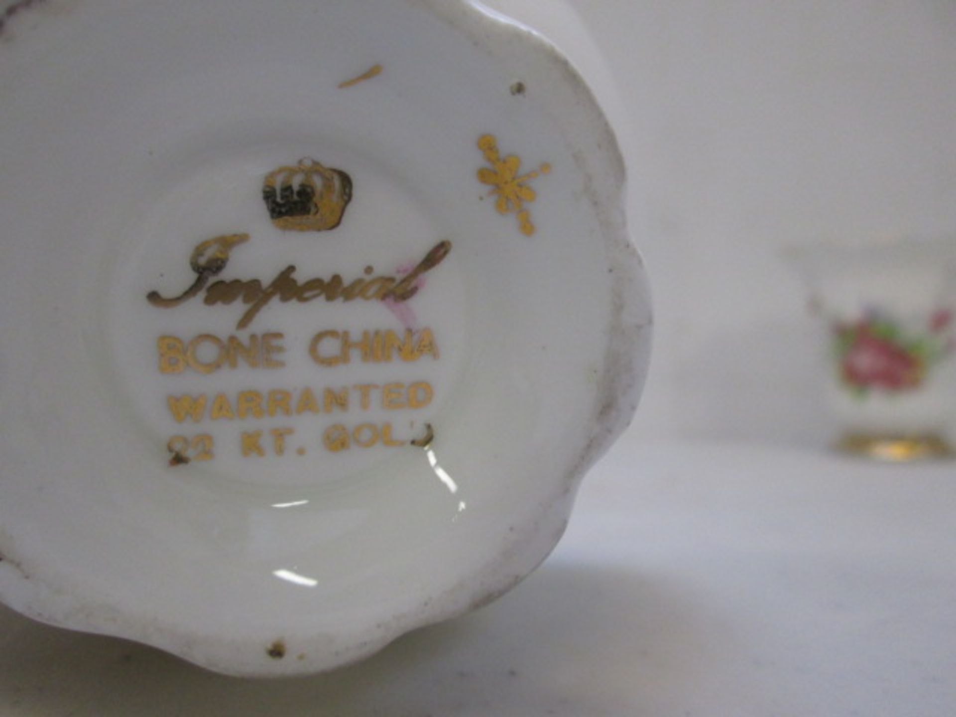 9 Piece Bone China Coffee Set with Coffee Pot, Milk Jug, Sugar Bowl & 6 x Cup & Saucer (One Cup - Image 7 of 8