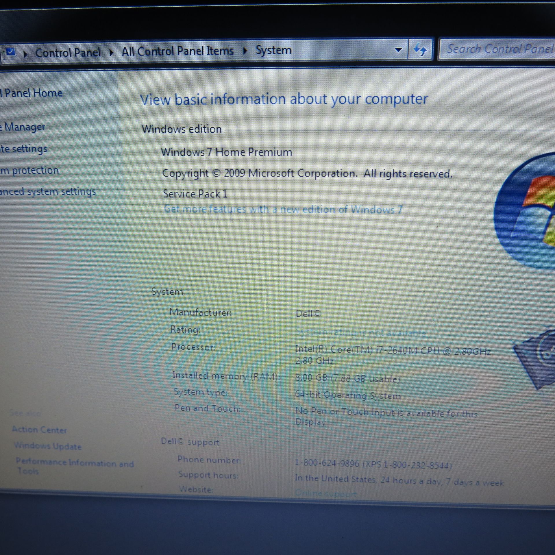 Dell Latitude 12" Laptop, Model E6220. Running Windows 7 Home Premium, Intel Core i7-2640M - Image 3 of 9