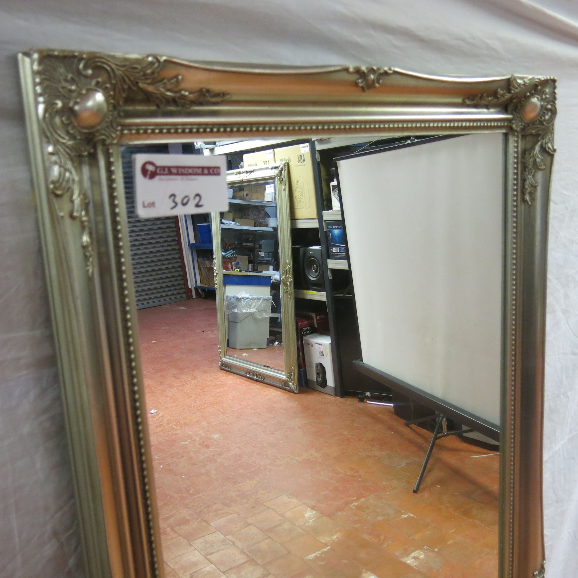 Ornamental Shop Display Mirror, Size 75cm x 166cm. - Image 2 of 5