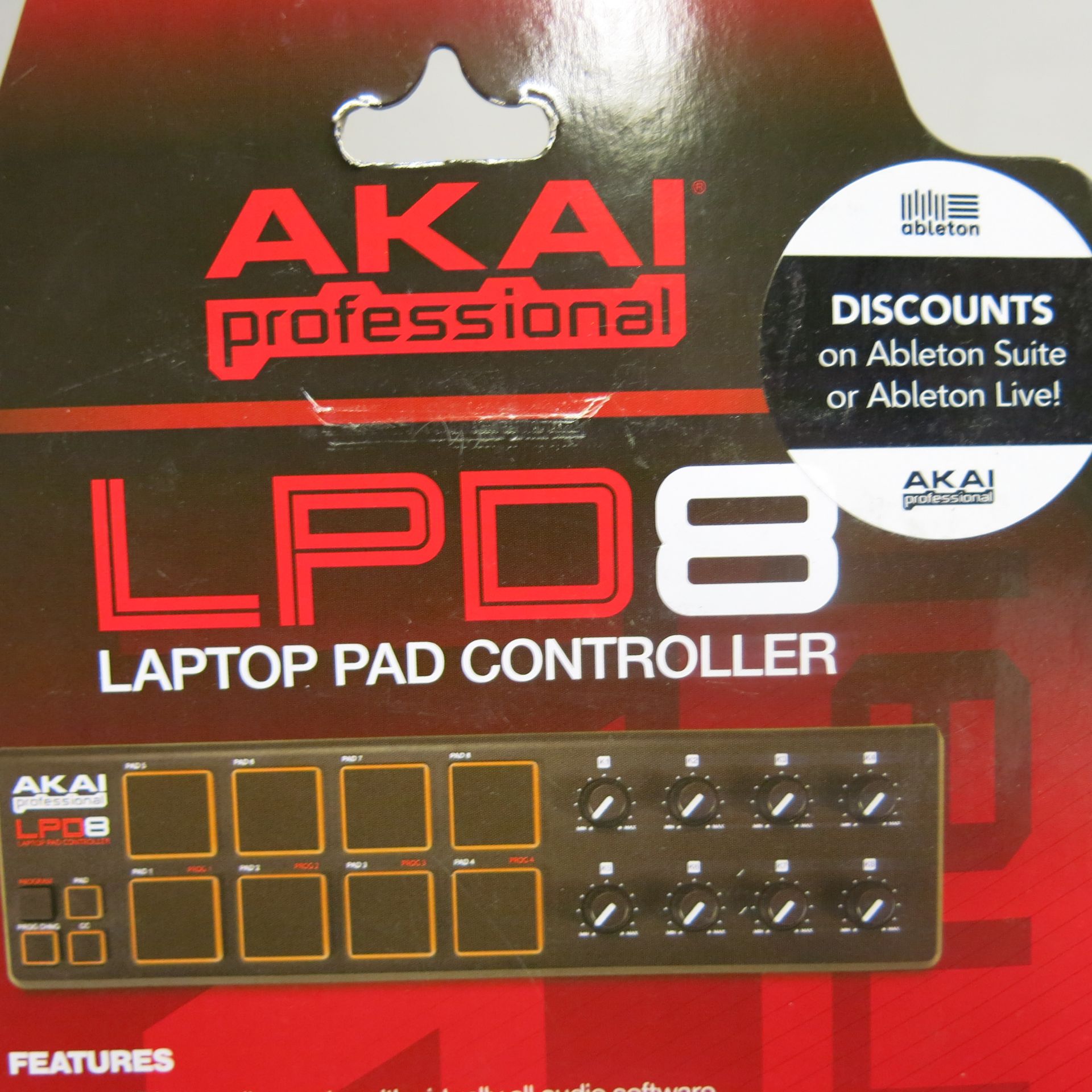 Akai Professional LPD8 Laptop Pad Controller, New/Packaged - Image 2 of 2
