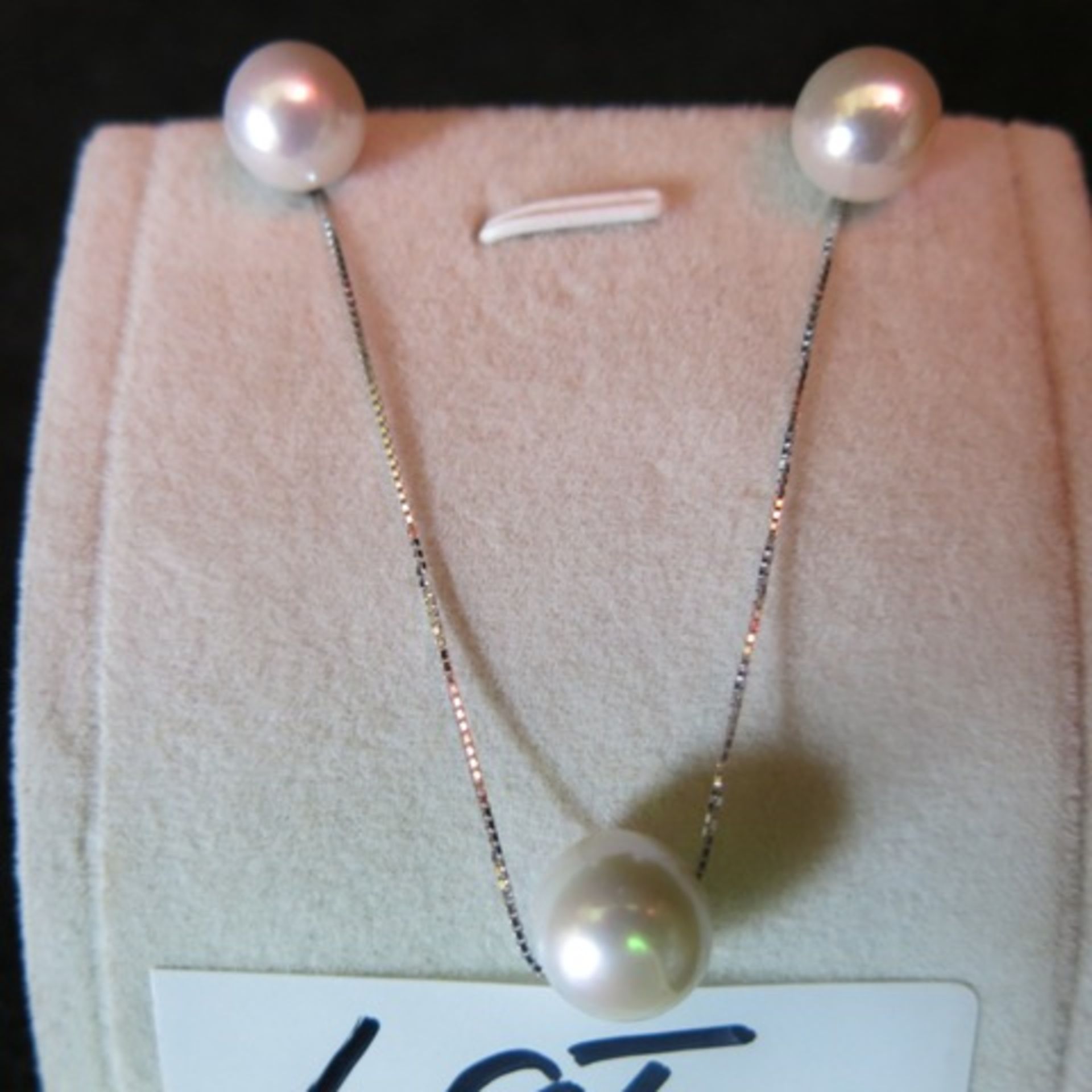 Pearl Necklace & Ear Ring Set, RRP £198.00 - Image 2 of 2