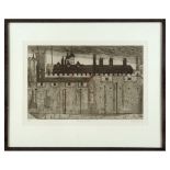 Valerie Thornton Tower of London etching and aquatint 39 x 58cm (67 x 82cm framed) Internationally