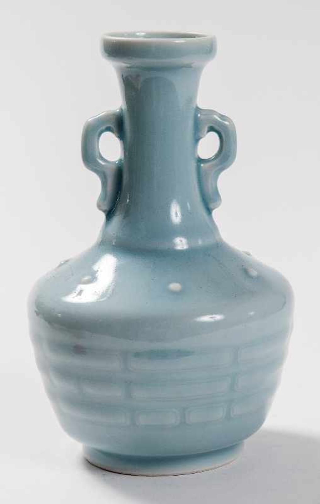 Clair-De-Lune Vase mit den Bagua Porzellan. China, Im Stil Qianlong. Mit Siegelmarke Qianlong Mit - Image 9 of 9