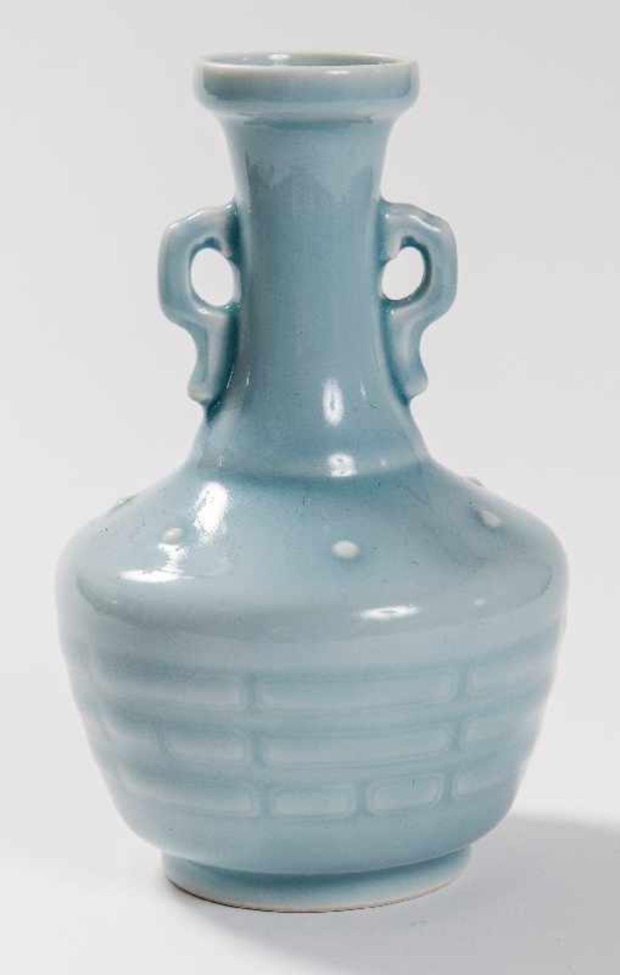 Clair-De-Lune Vase mit den Bagua Porzellan. China, Im Stil Qianlong. Mit Siegelmarke Qianlong Mit