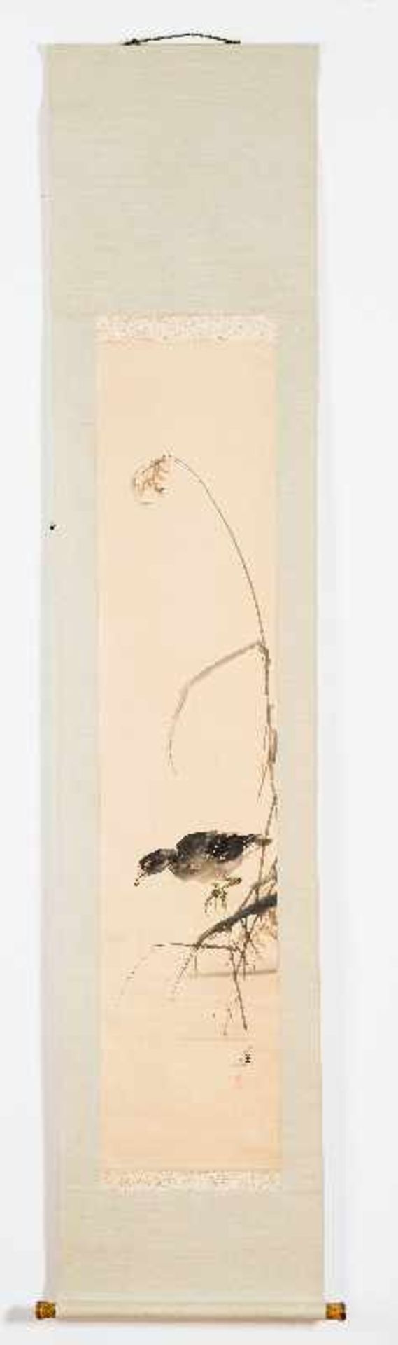 FUKADA CHOKUJO: SCHWARZE RALLE Tusche und etwas Farbe auf Papier. Japan, Meiji-Zeit bis 1. H. 20. - Image 2 of 5