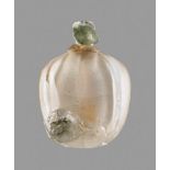 A CARVED ROCK CRYSTAL 'MELON & SQUIRREL' SNUFF BOTTLE, QING DYNASTY Rock crystal, of even