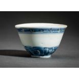 CUP Porcelain. China, Ming-dynasty, transitional 17th cent.This cup was part of a load carried by