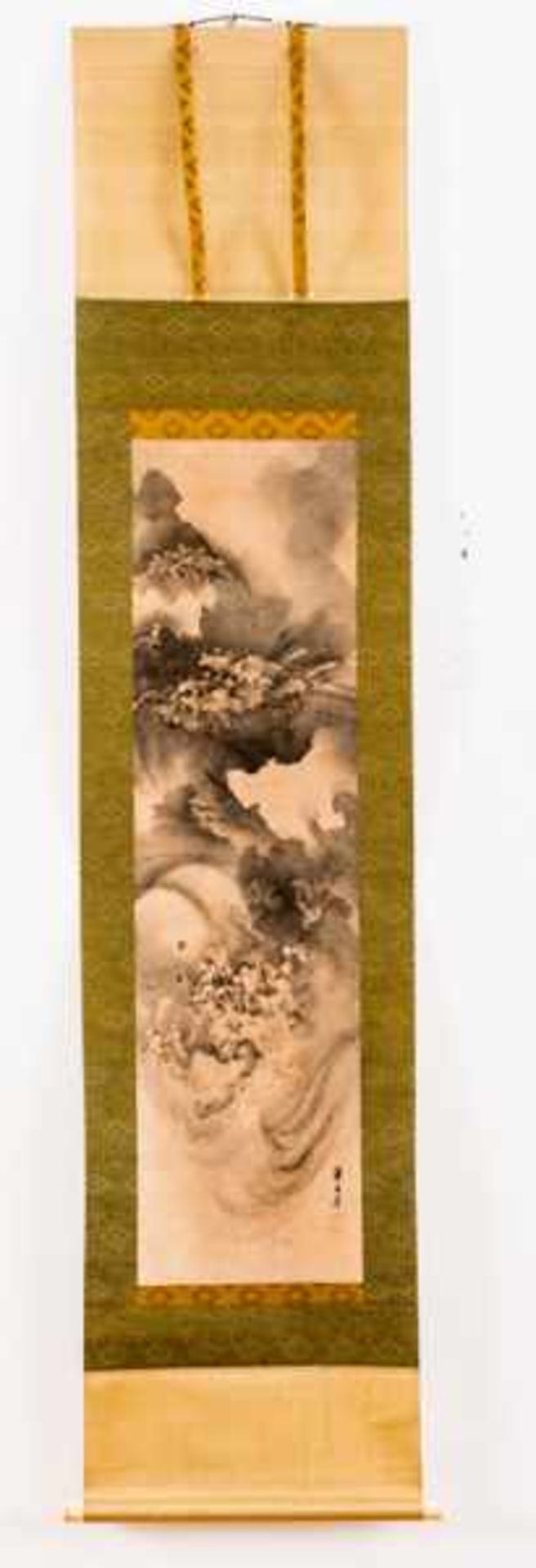 KISHI RENZAN (1805 – 1859): TIGER AND DRAGON Pair of picture rolls with ink on paper. Japan, 19th - Image 4 of 5