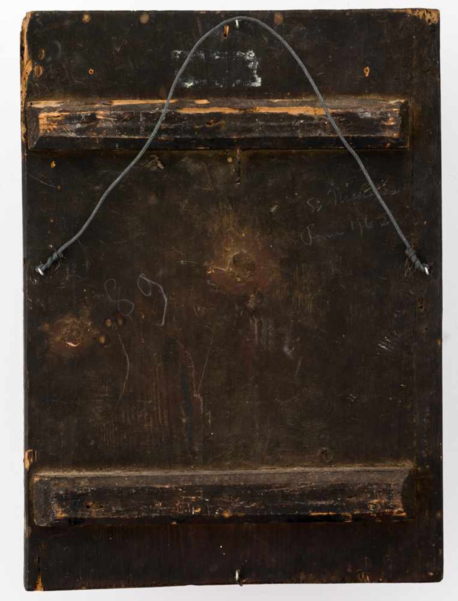 *Hl. Nikolaus Griechische Ikone, 17. Jh. 39 x 28,5 cm Provenienz: Amerikanische Privatsammlung - Bild 2 aus 2