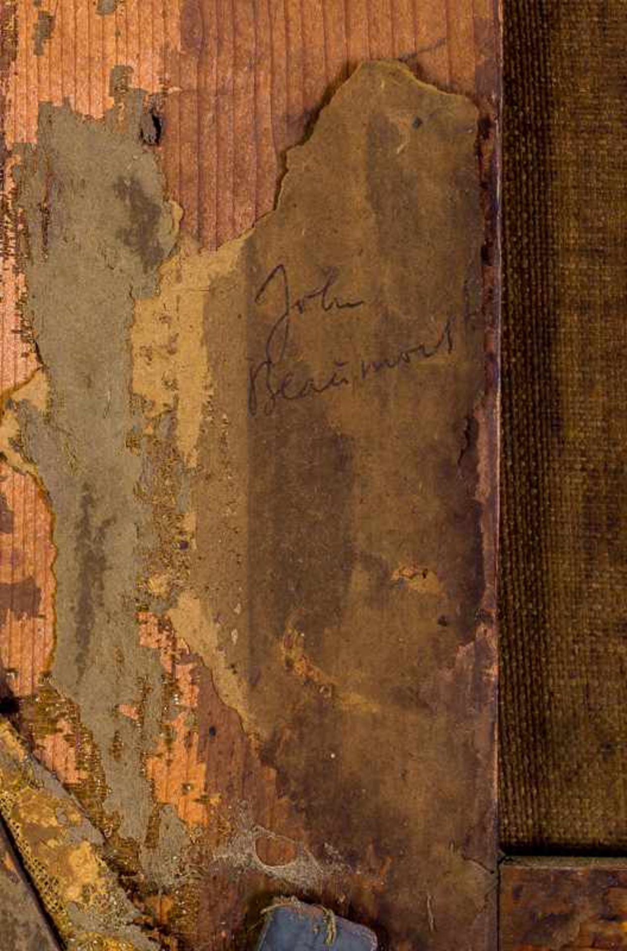 Unbekannter Künstler, 19. Jh. Portrait eines jungen Herrn Öl / Leinwand, 31,5 x 25,5 cm (Rahmen: - Bild 5 aus 7
