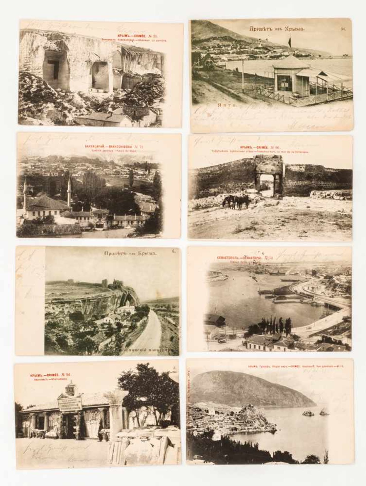Konvolut Postkarten Krim je ca. 9,5 x 14 cm Provenienz: Norddeutsche Privatsammlung *Postcards of