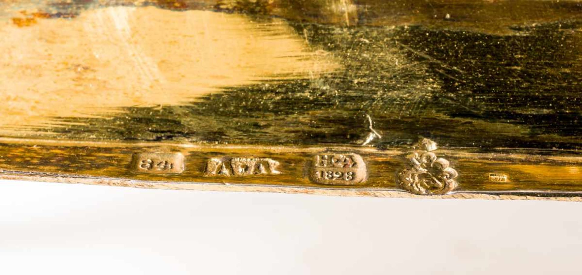 Artophorion Silber vergoldet, mit Finifti, Moskau 1828 Beschaumeister: Nicholai Dubrovin (1822-1855) - Bild 2 aus 2