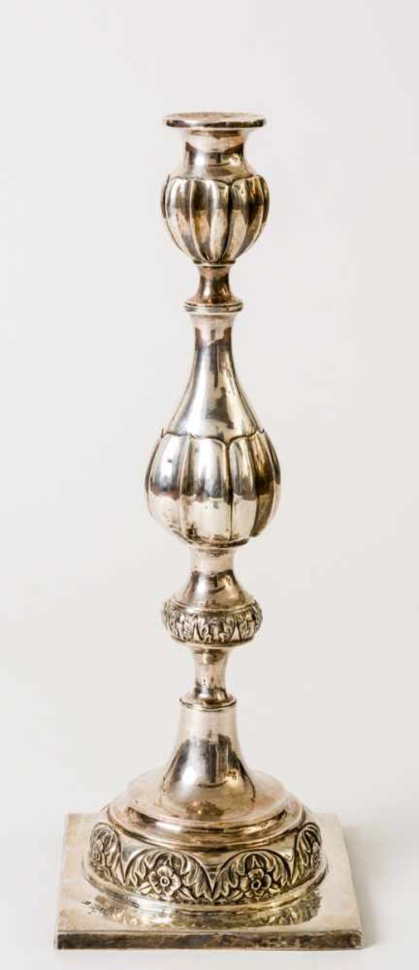Kerzenleuchter Silber (420g), Minsk 1875 Beschaumeister: Matvye Sorokin Meister: "M.T." in