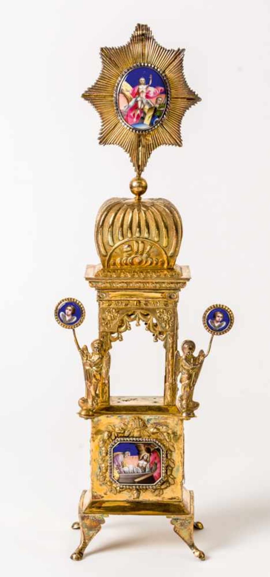 Artophorion Silber vergoldet, mit Finifti, Moskau 1828 Beschaumeister: Nicholai Dubrovin (1822-1855)