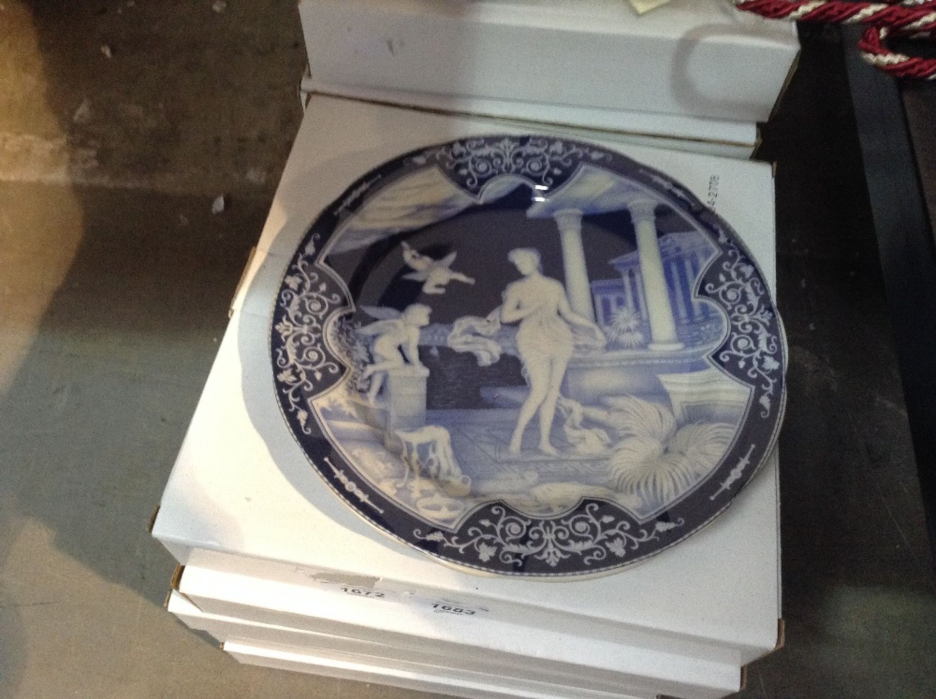 BLUE AND WHITE PLATE