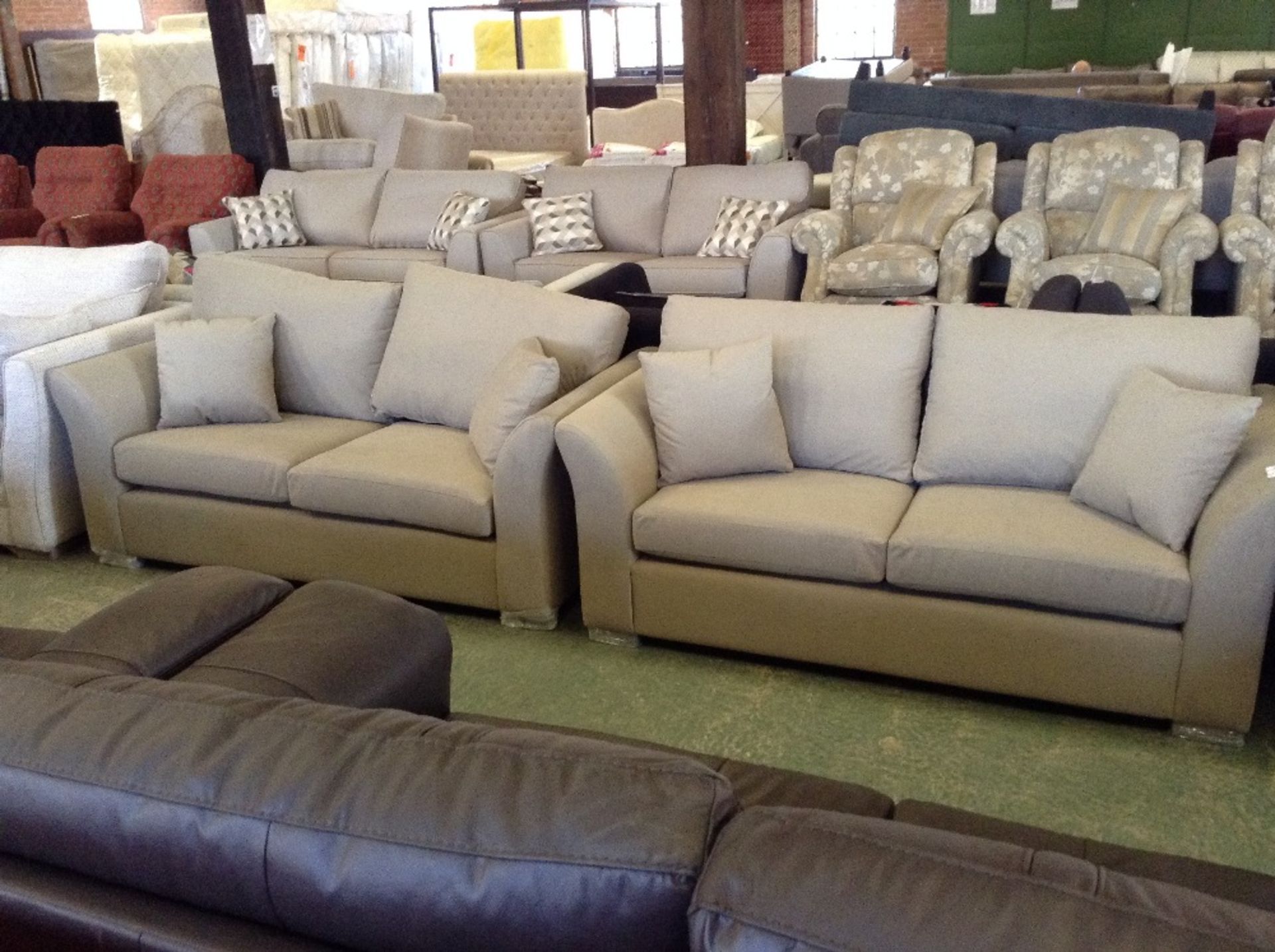 2 x HATTIE BONNIE COL 2.5 SEATER SOFAS (2)