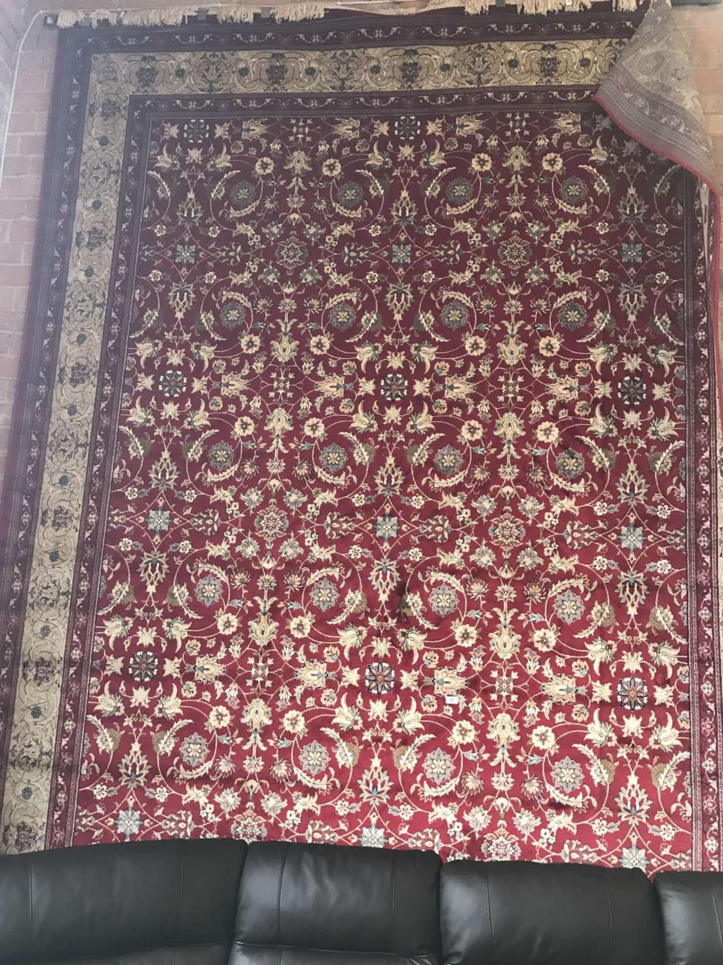 LARGE RED CASHMERE RUG