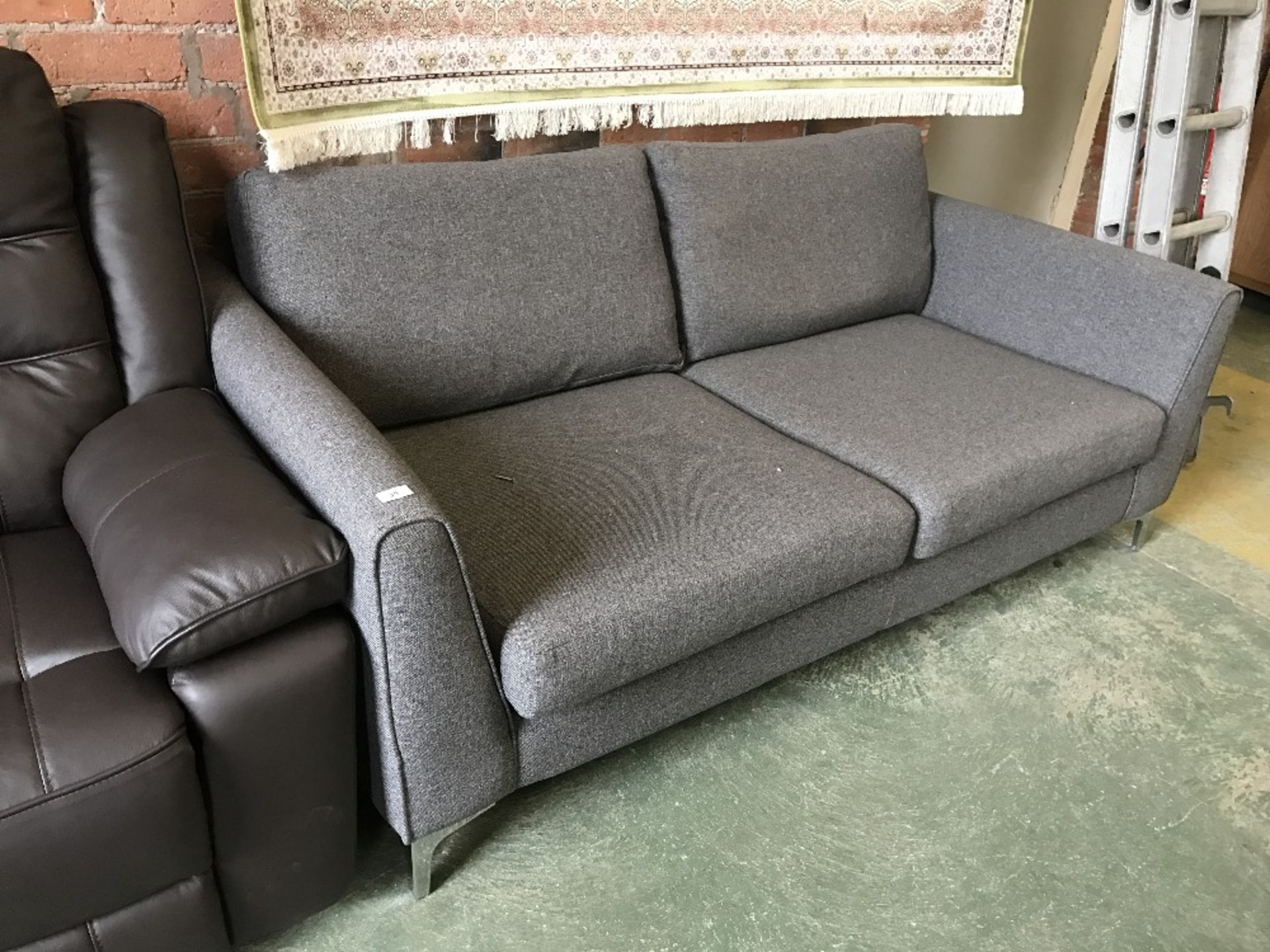 GREY 3 SEATER SOFA