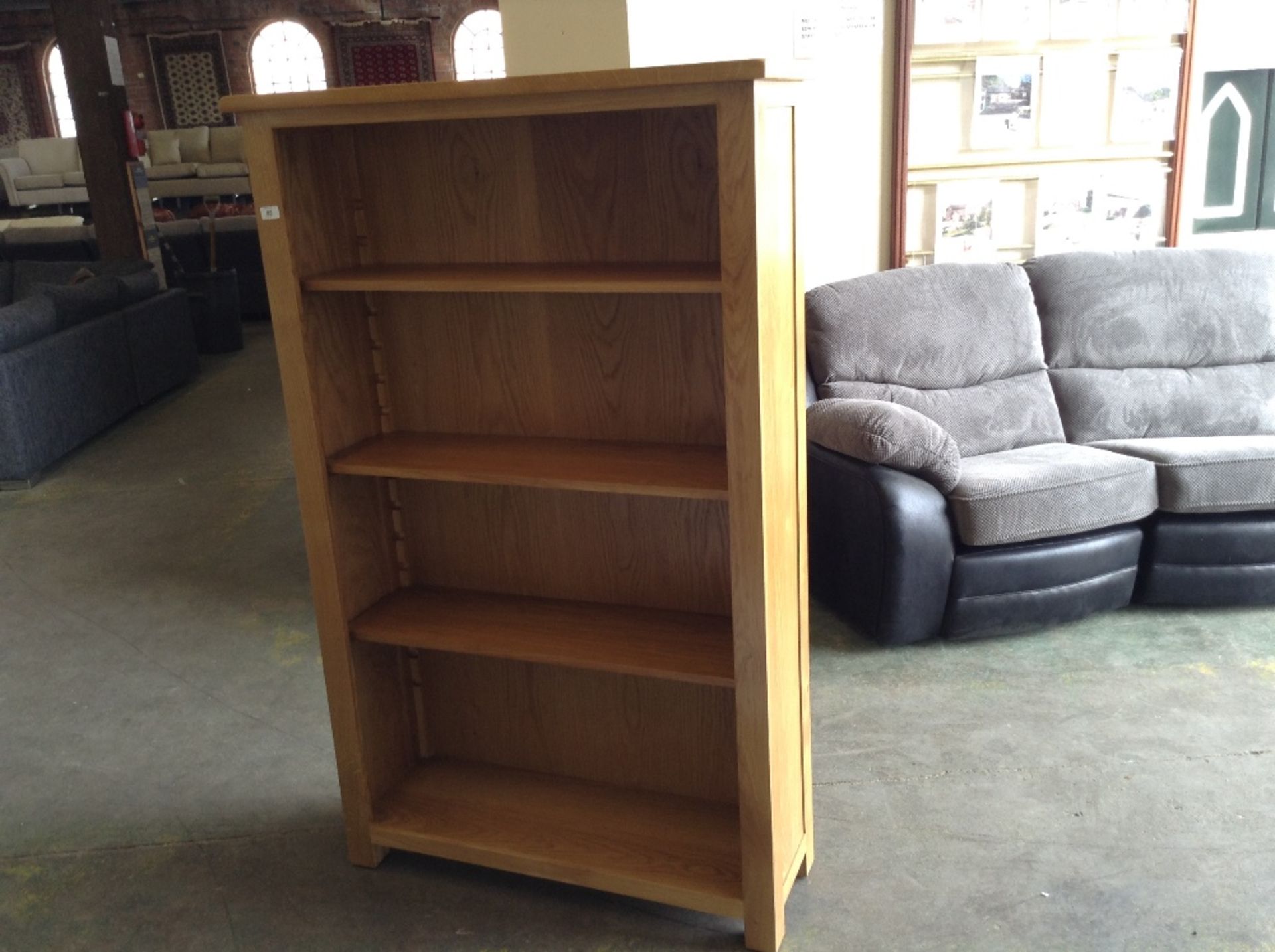 OAK OPEN BOOKCASE