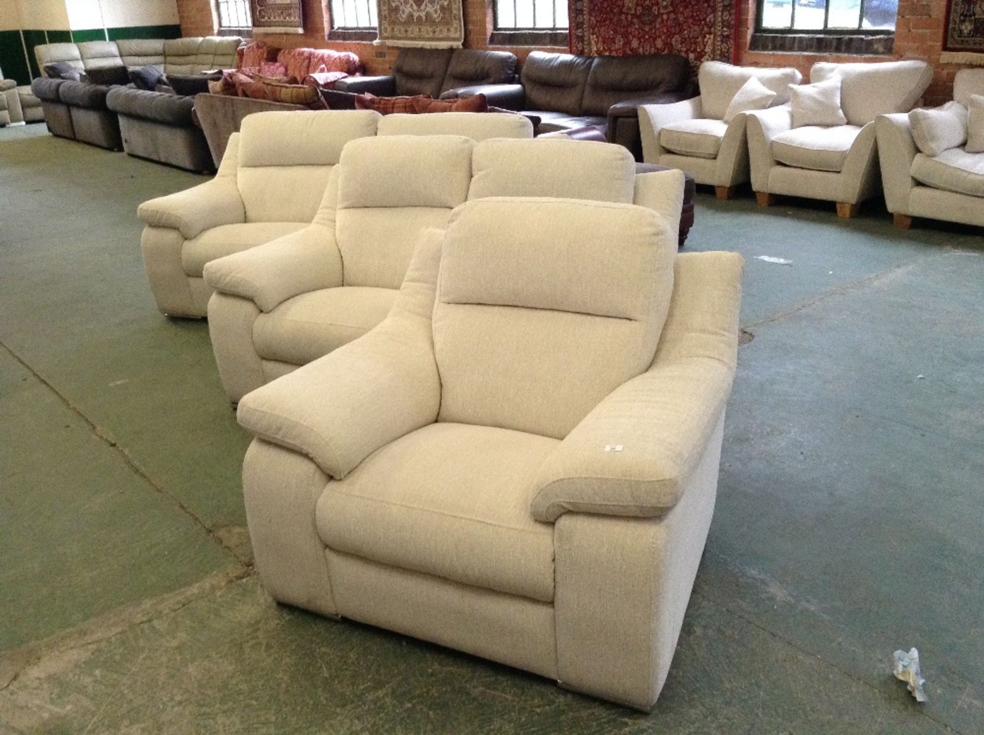 NATURAL 3 SEATER SOFA, 2 SEATER SOFA AND CHAIR