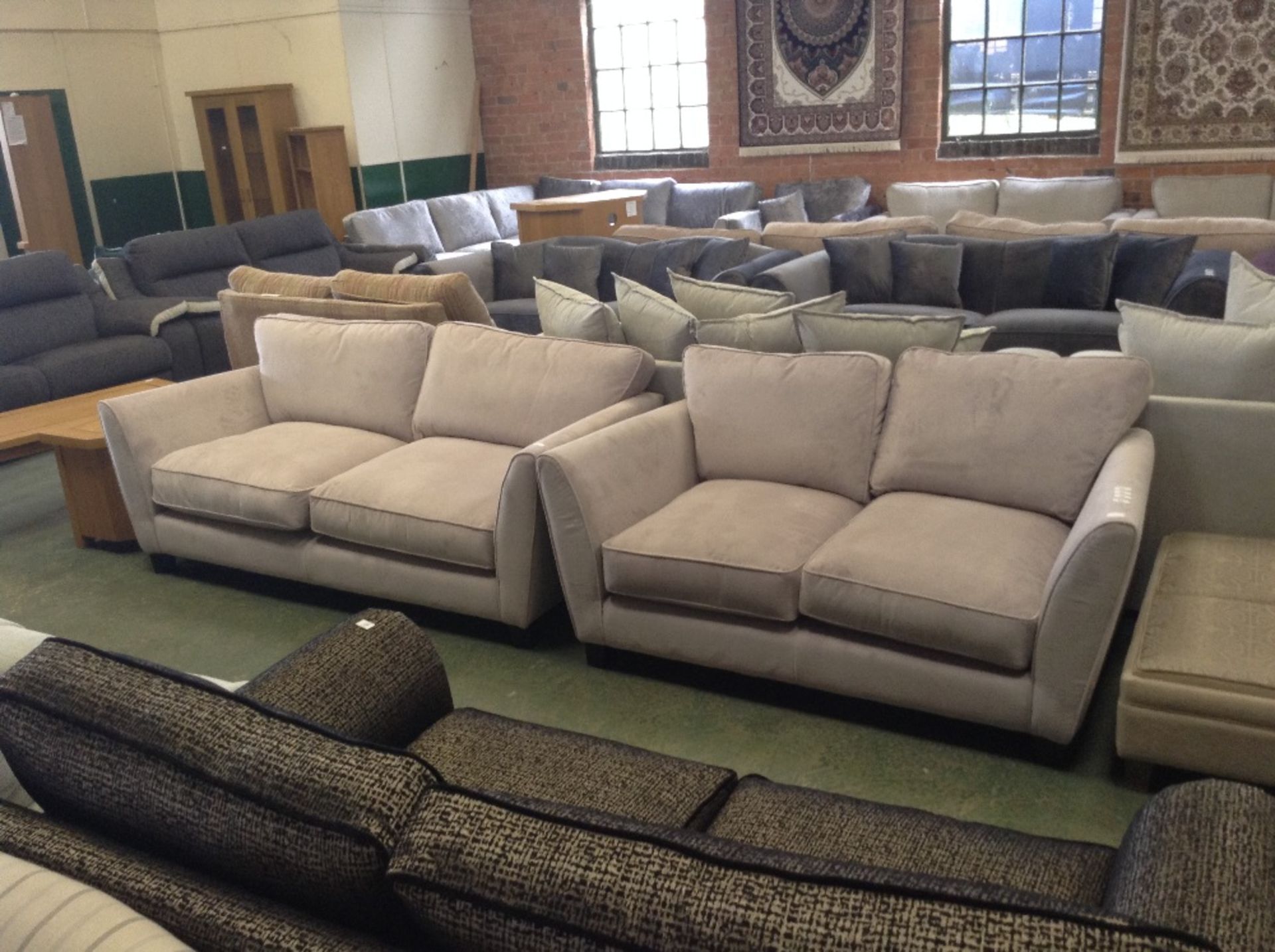 LILAC 3 SEATER SOFA AND 2 SESATER SOFA (4)