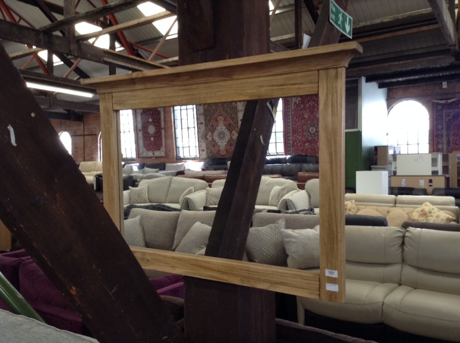 VINTAGE OAK MIRROR (3)