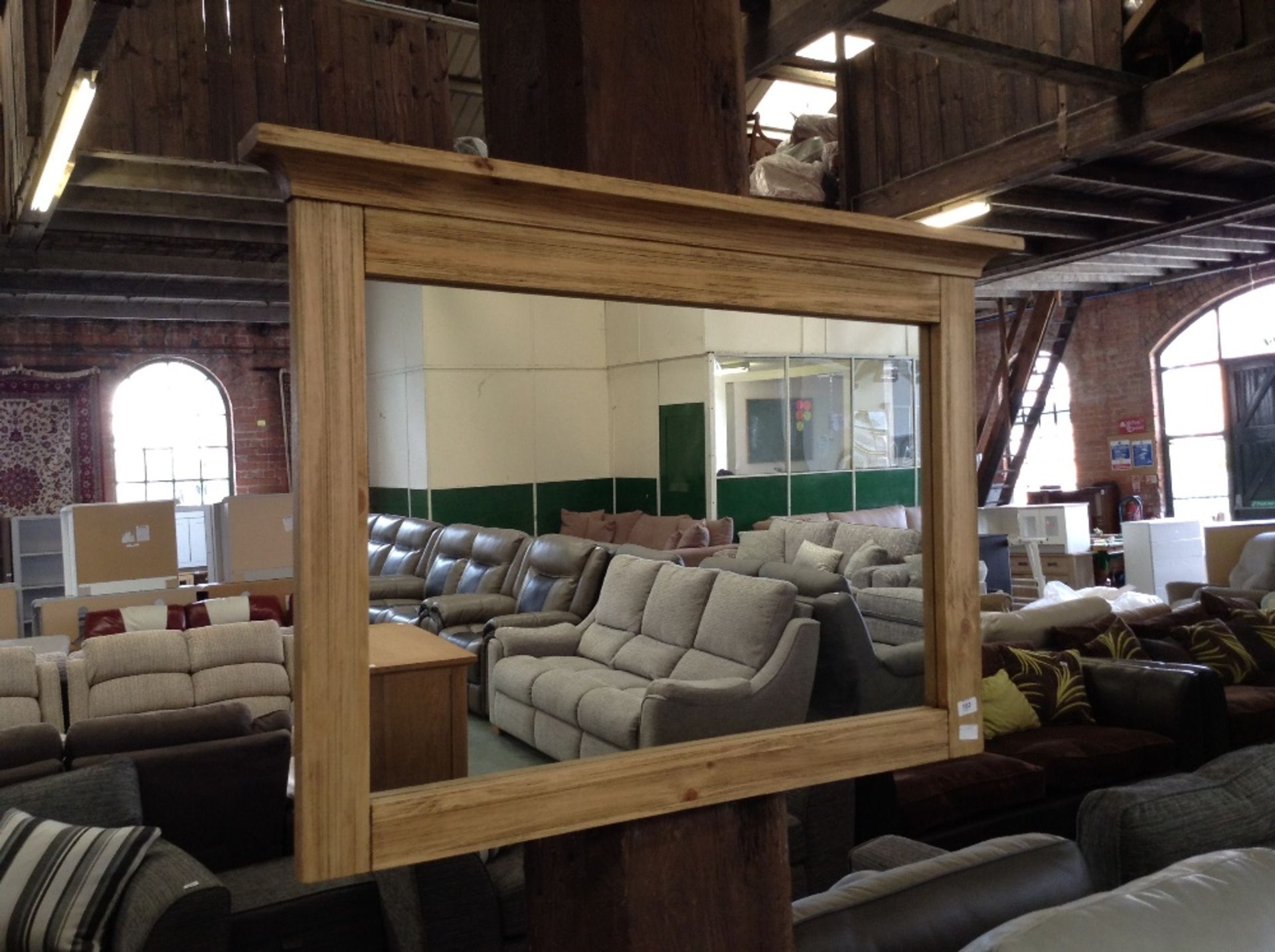 VINTAGE OAK MIRROR