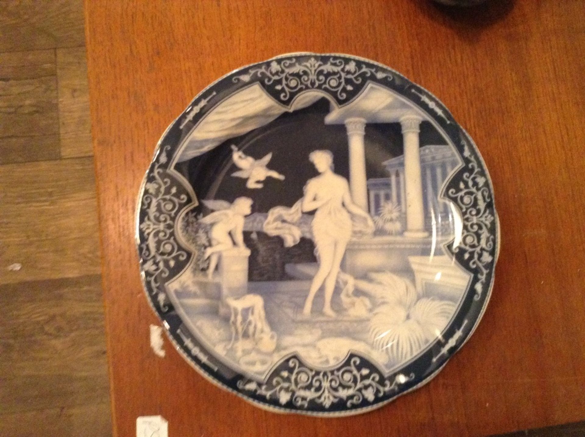 BLUE AND WHITE PLATE