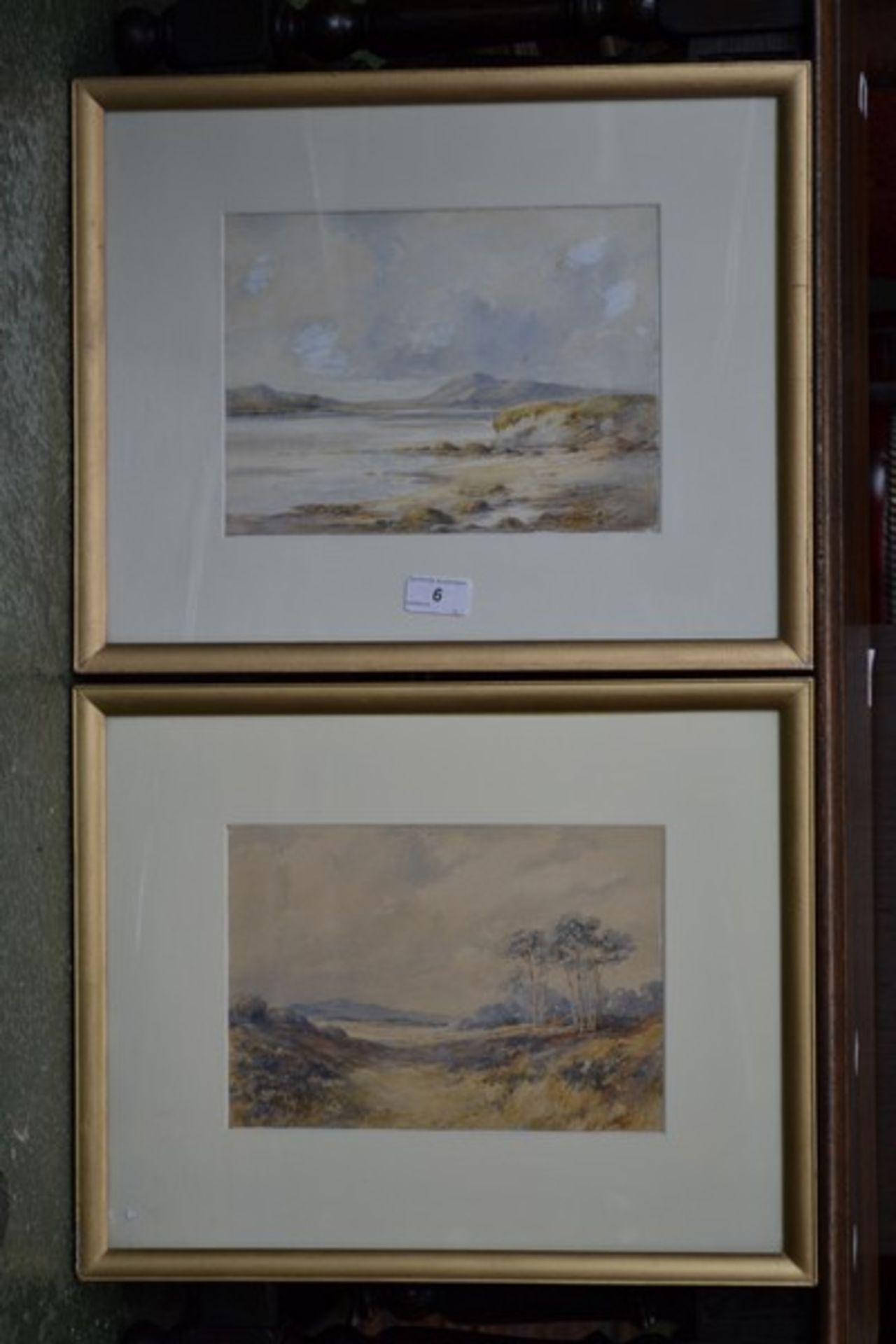 H Barnett (early 20th century) A pair of Scottish landscapes; High Caledonia and A Highland Estuary,