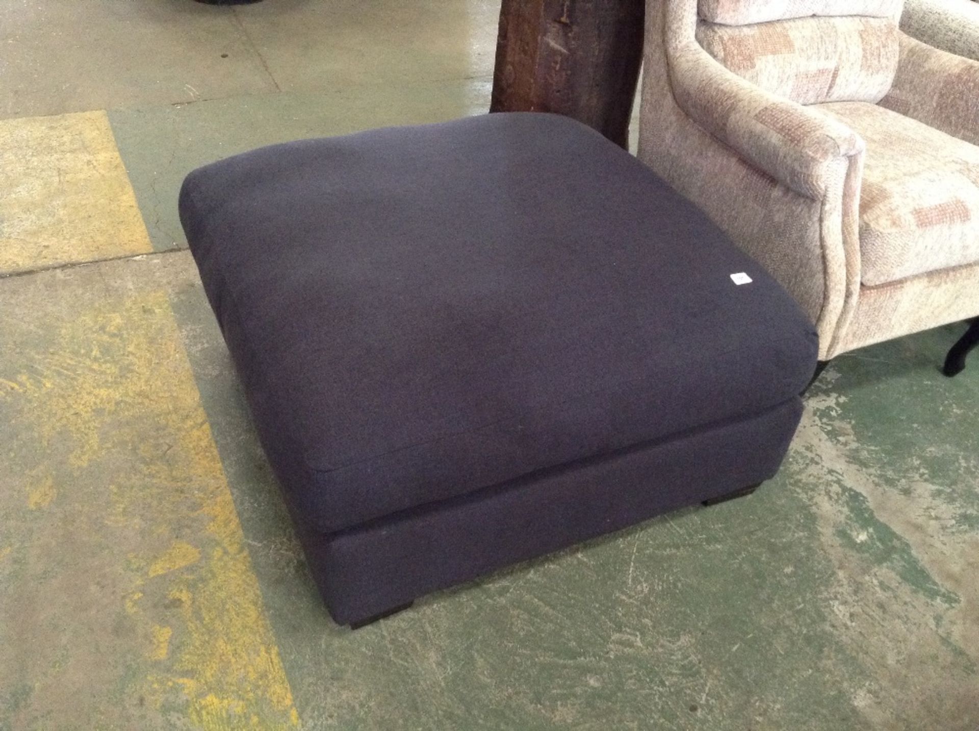 GREY FOOTSTOOL