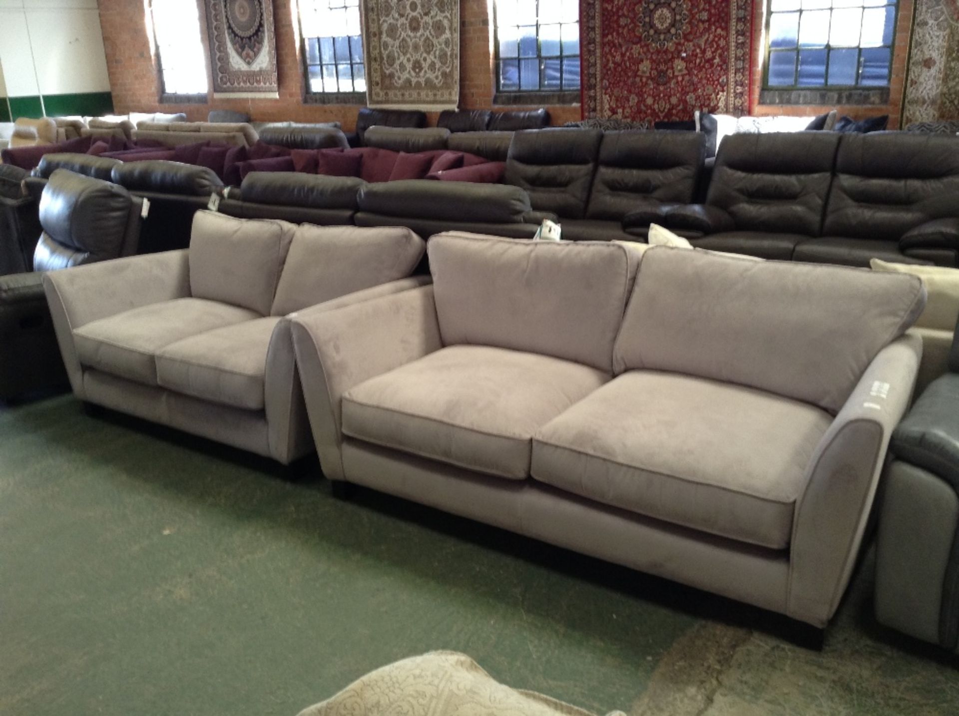 LILAC 3 SEATER SOFA AND 2 SEATER SOFA