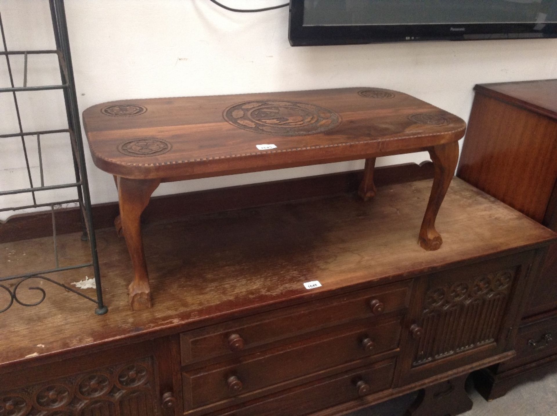 CARVED COFFEE TABLE